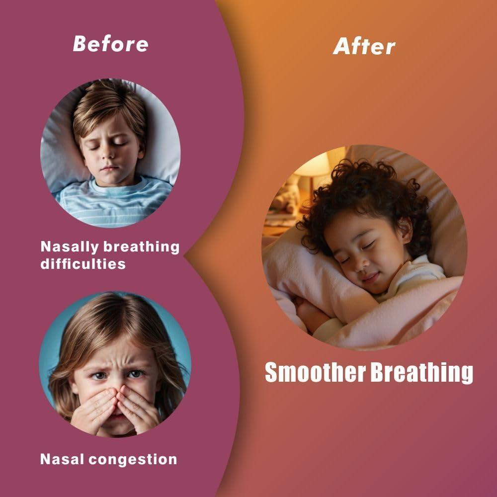 Tiras Nasales para Niños Buddiphil - 30 Piezas Antironquidos