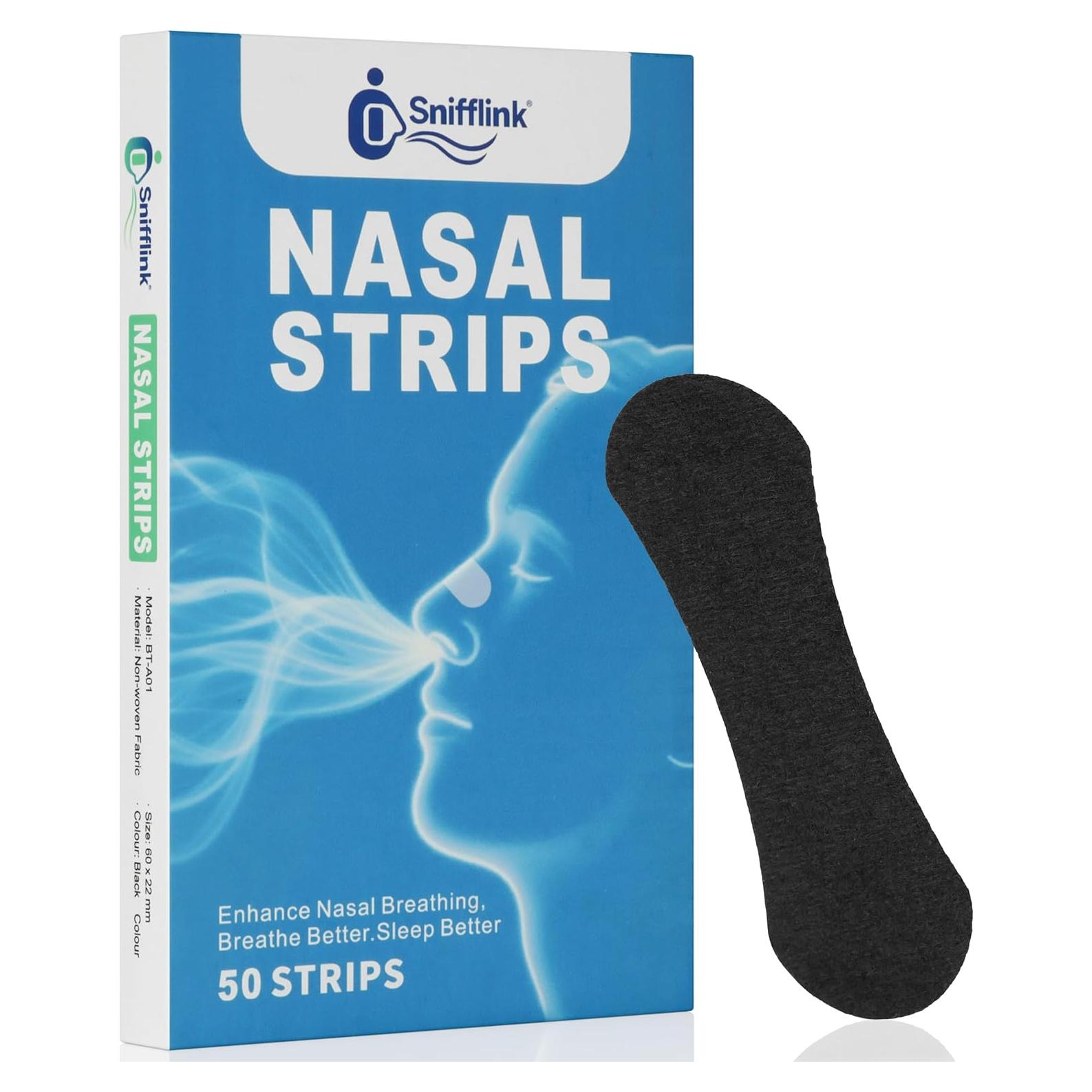Tiras Nasales Snifflink para Ronquidos - 50 Unidades