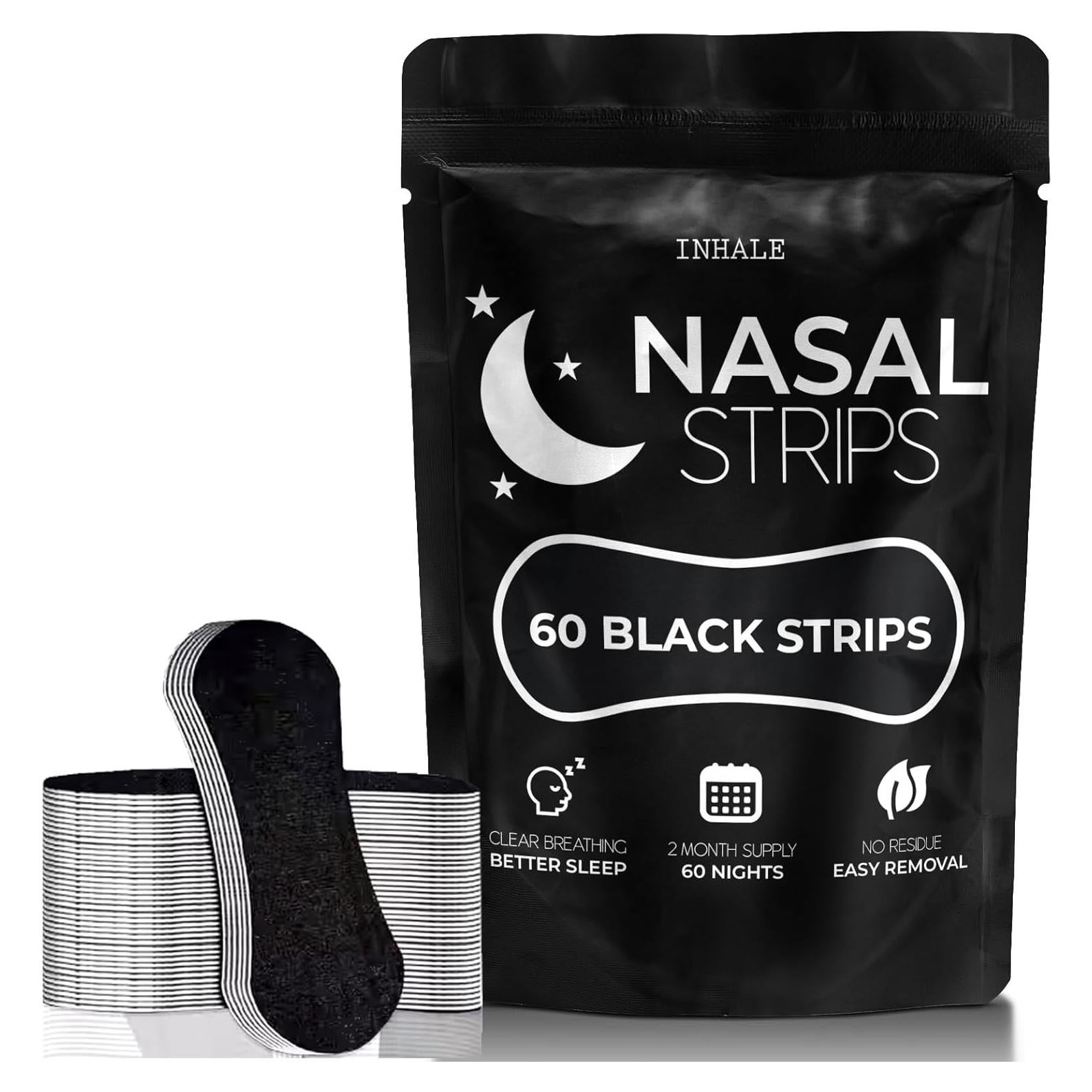 Tiras Nasales Inhale Premium - 60 Unidades para Piel Sensible
