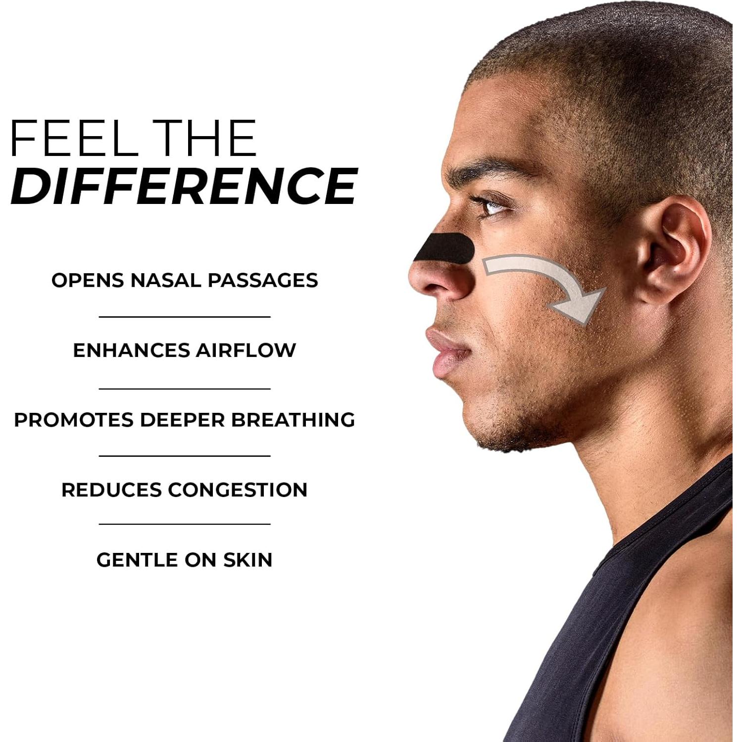 Tiras Nasales Inhale Premium - 60 Unidades para Piel Sensible