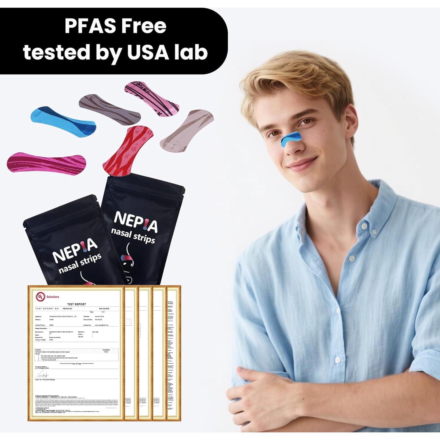 Tiras Nasales Hipoalergénicas Nepia - 30 Unidades para Respirar Mejor