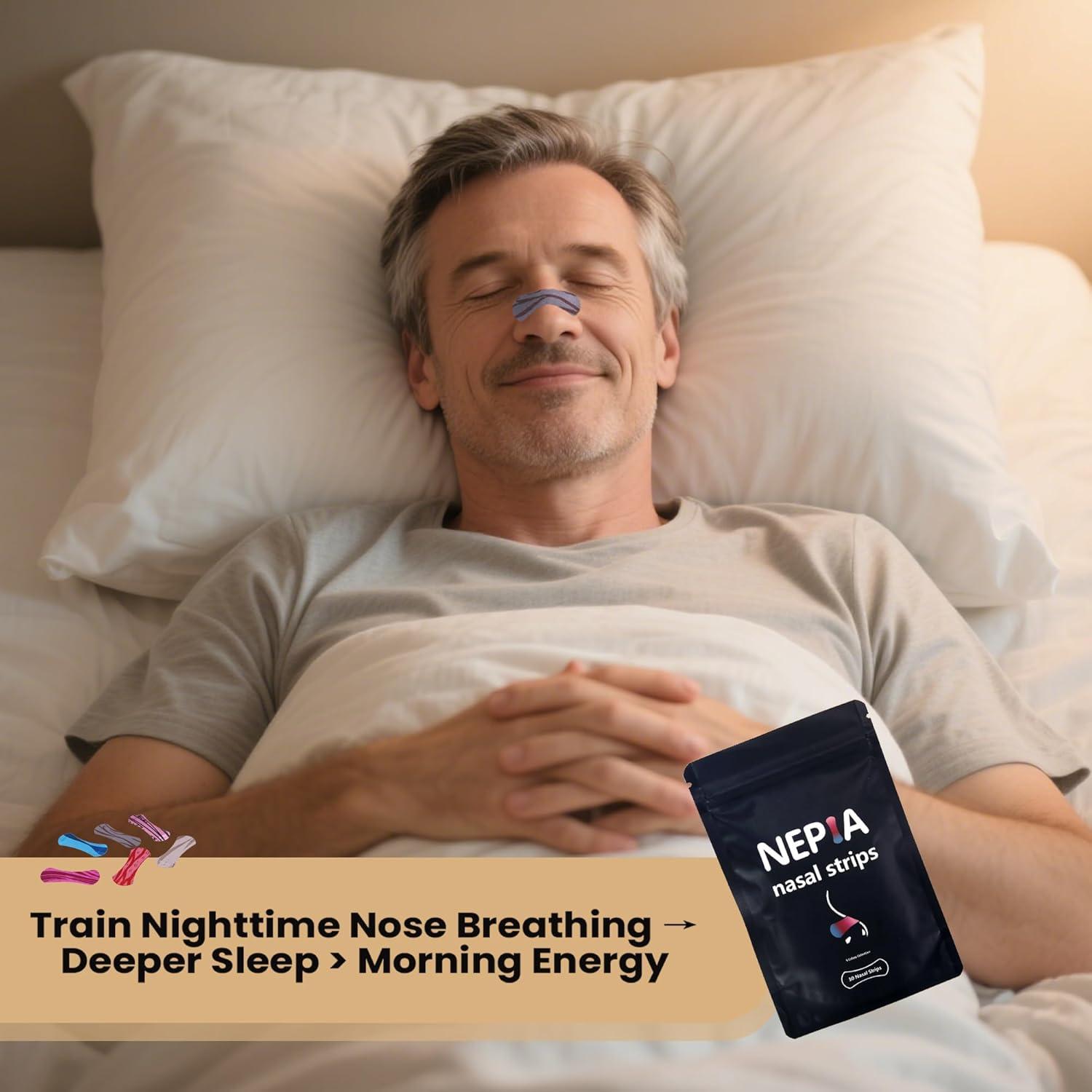 Tiras Nasales Hipoalergénicas Nepia - 30 Unidades para Respirar Mejor