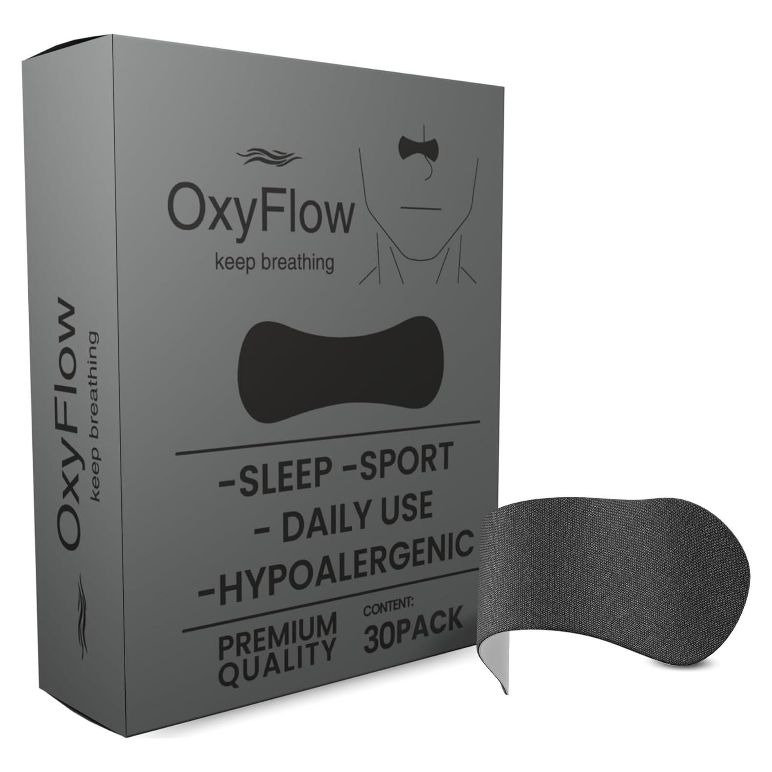Tiras Nasales OxyFlow para Alivio de Congestión Nasal