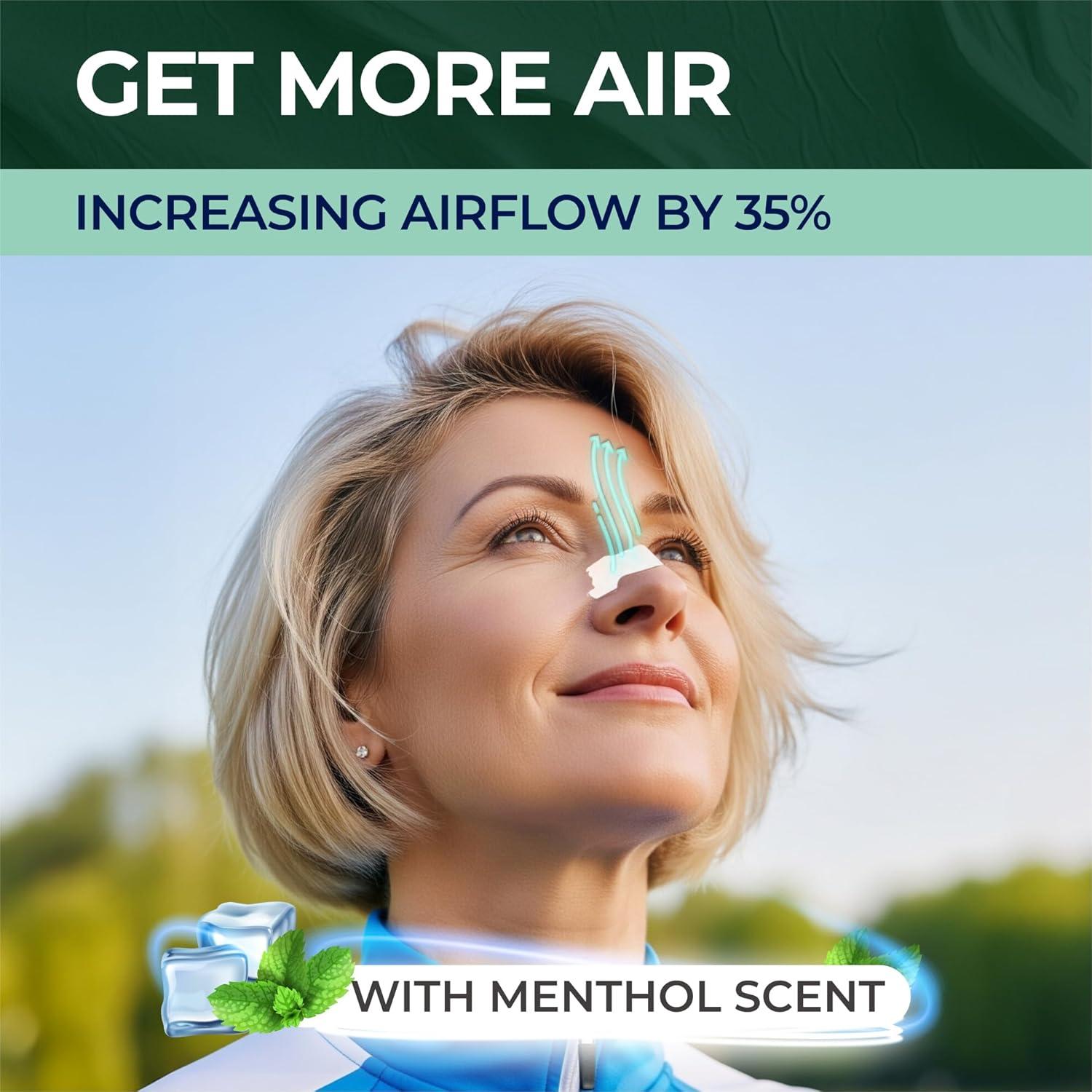 Tiras Nasales Peace&Quiet PQ - 40 Tiras para Dormir Menta