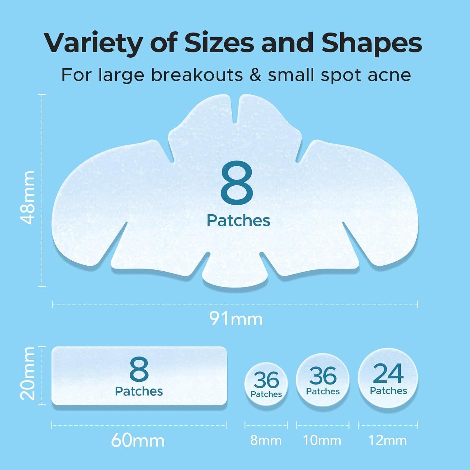 Parches Hidrocoloides para Nariz TKTK - 112 Piezas XL 91x48mm