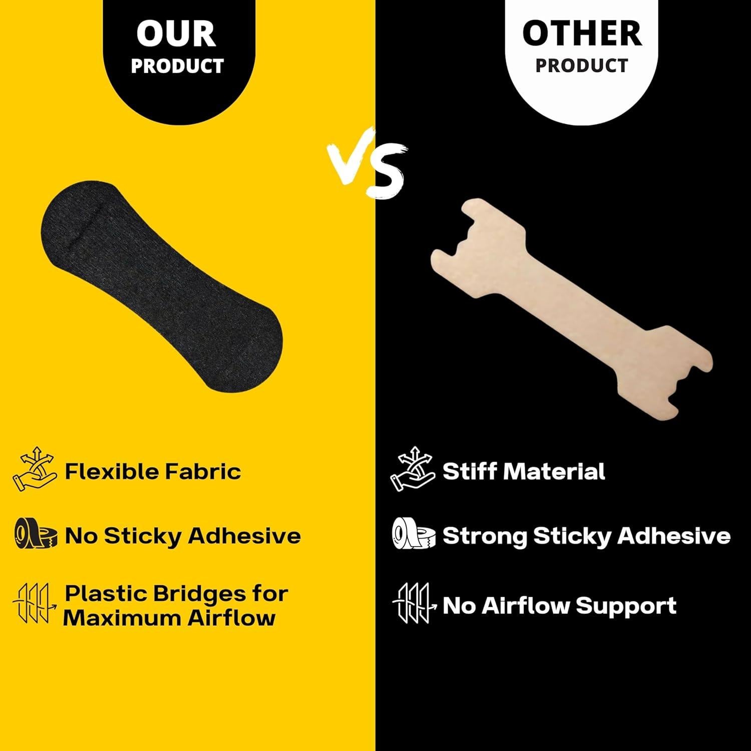 Tiras Nasales TopChoice 70 Unidades - Alivio Ronquidos y Respiración