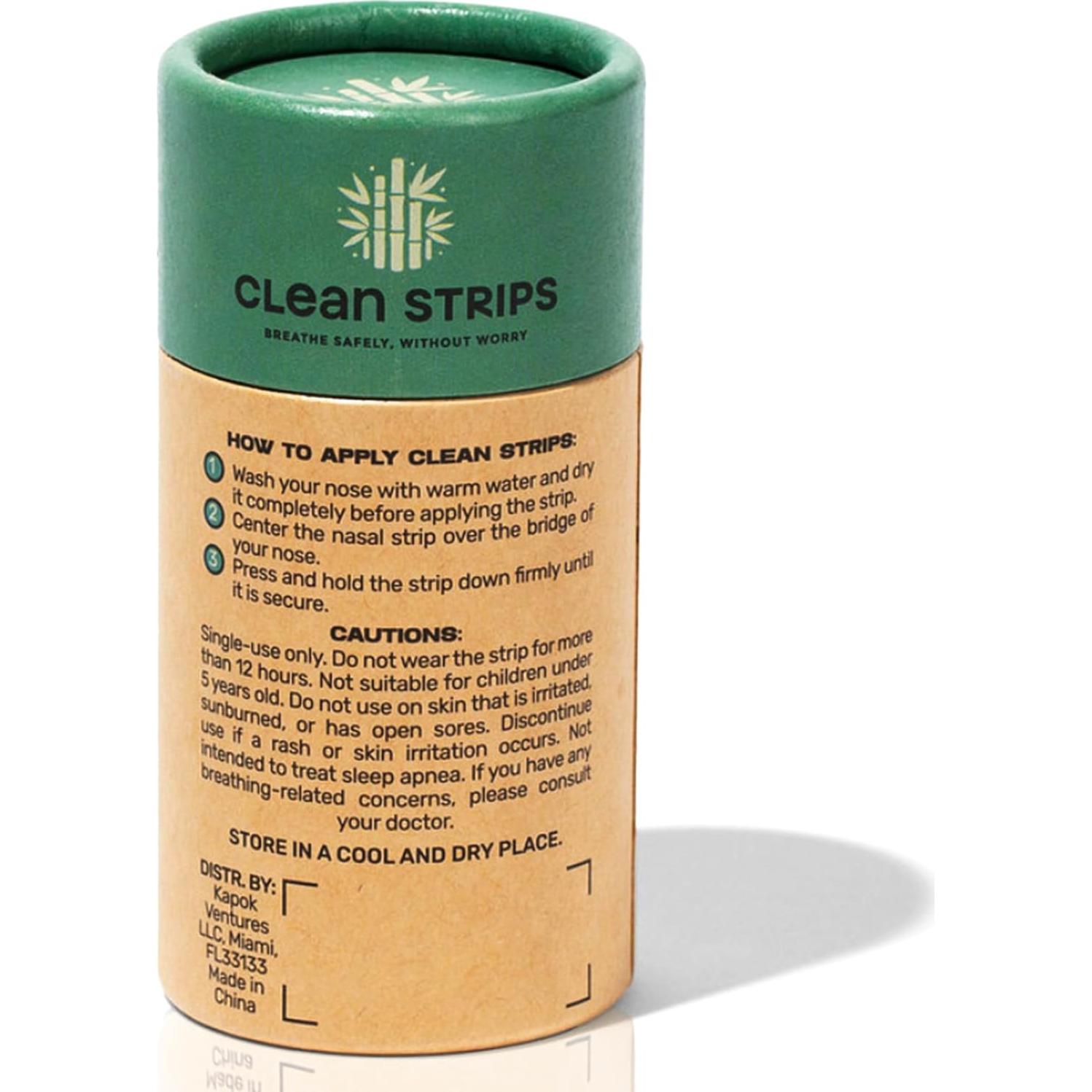 Tiras Nasales Hipoalergénicas Tiras Limpias - Sin PFAs - 20 Unidades