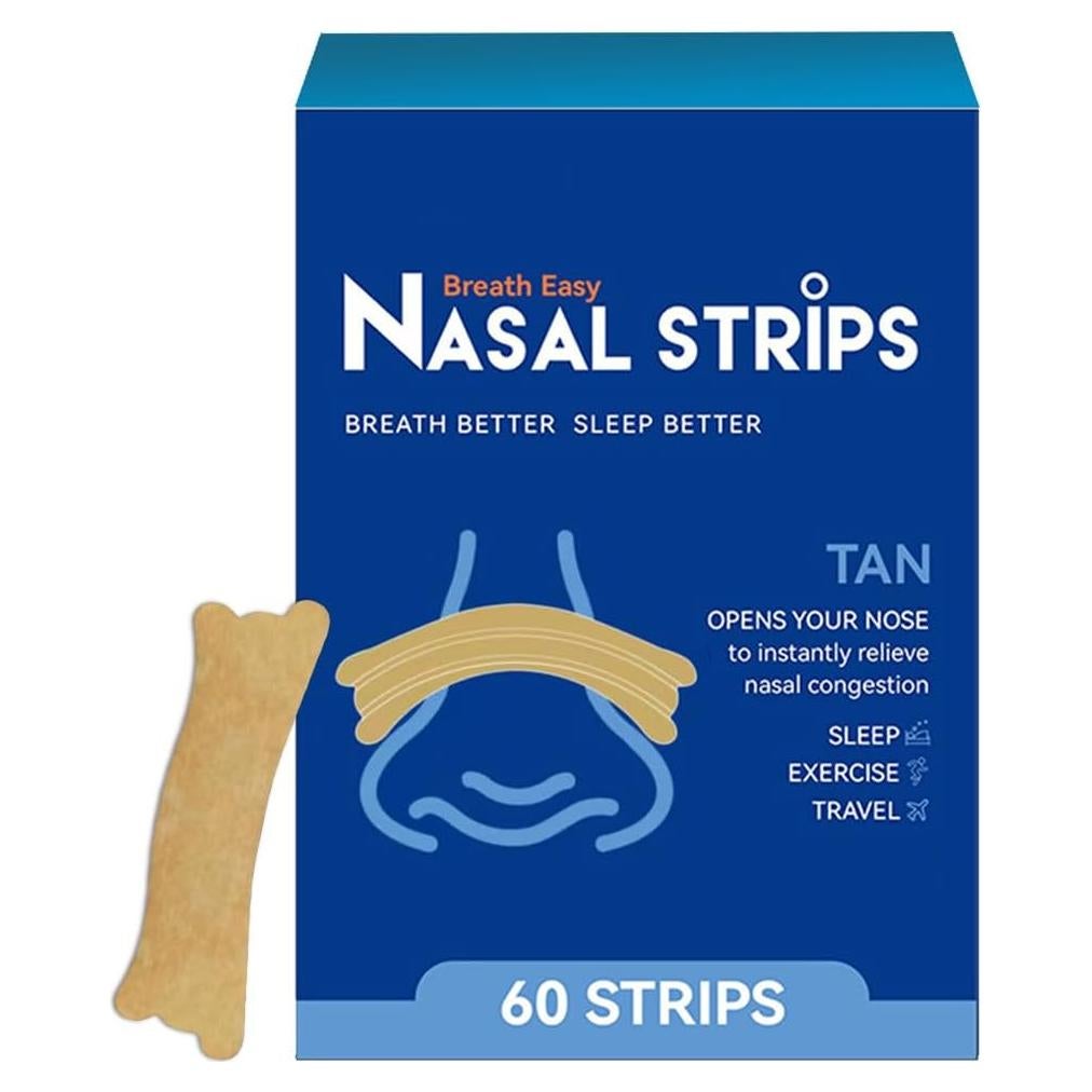 Tiras Nasales Antironquidos Hengulus - 60 Unidades, Alivio Instantáneo