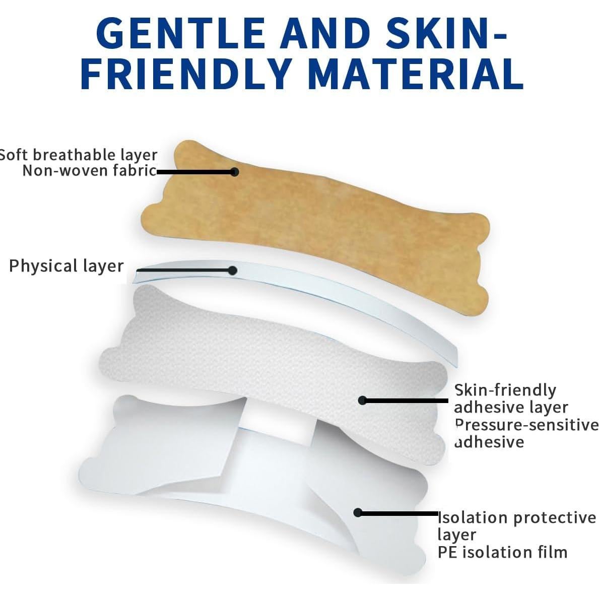 Tiras Nasales Antironquidos Hengulus - 60 Unidades, Alivio Instantáneo