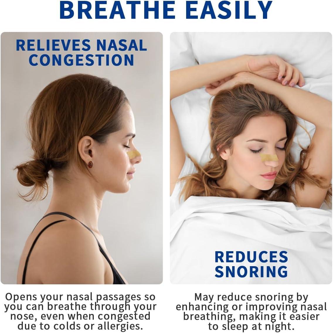 Tiras Nasales Antironquidos Hengulus - 60 Unidades, Alivio Instantáneo