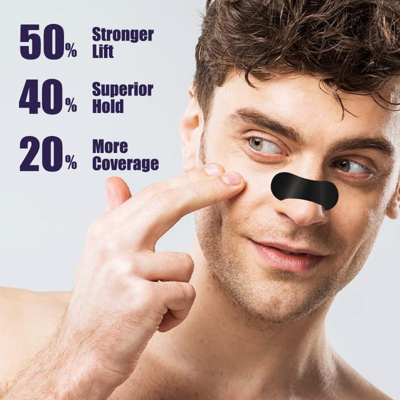 Nasal Strips Sleep and Snoring Nose Strips Reduce Snoring Athletic Sleeping Breathe Better Black 30 Count