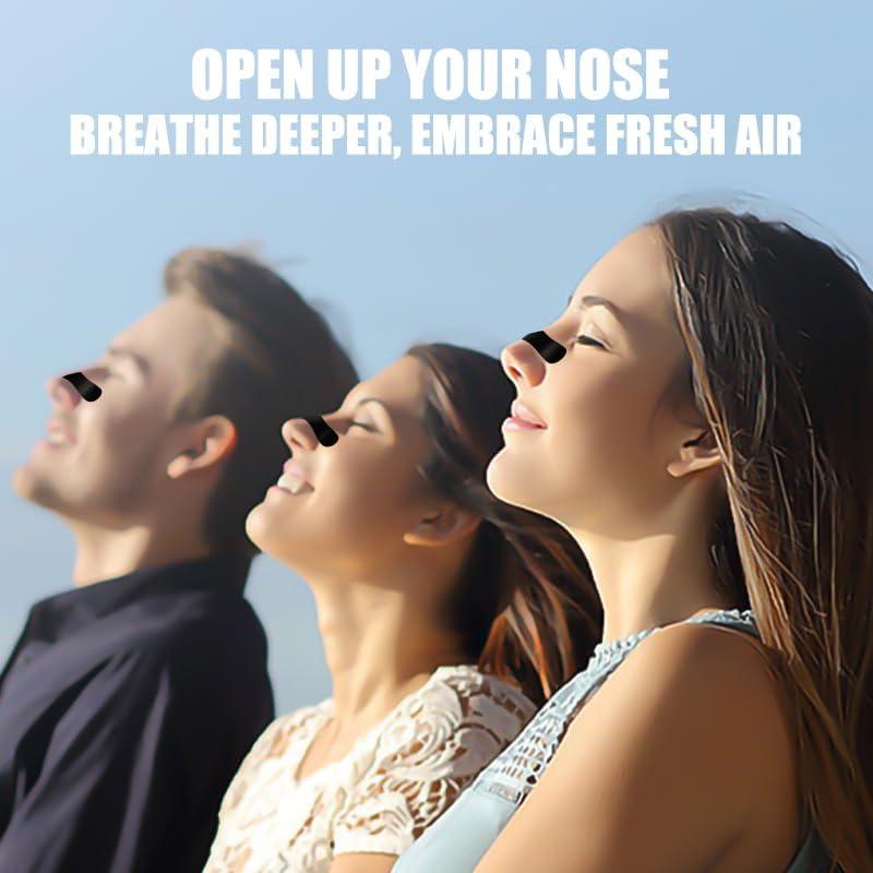 Nasal Strips Sleep and Snoring Nose Strips Reduce Snoring Athletic Sleeping Breathe Better Black 30 Count