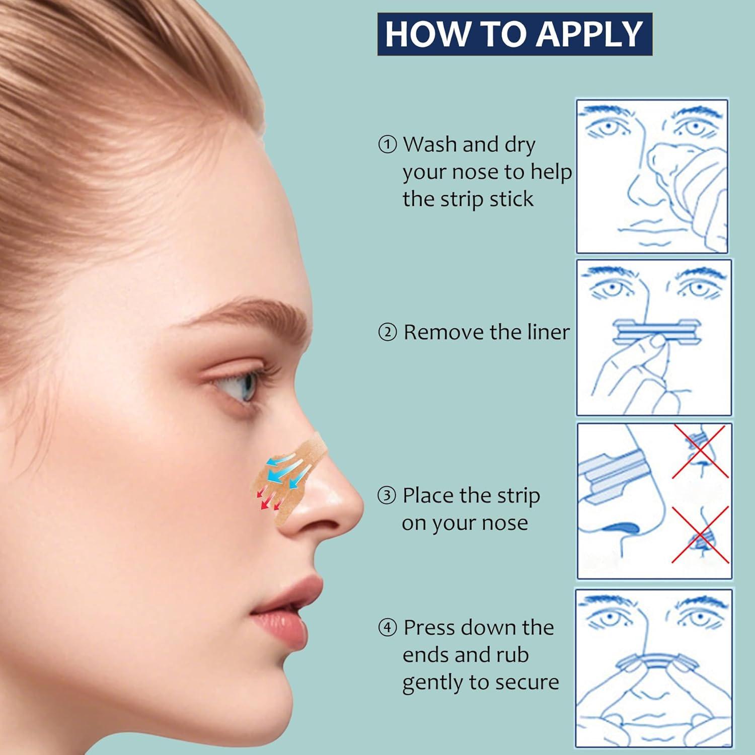 Tiras Nasales Anti Ronquidos Hantskop 50 Pcs Mejoran Sueño