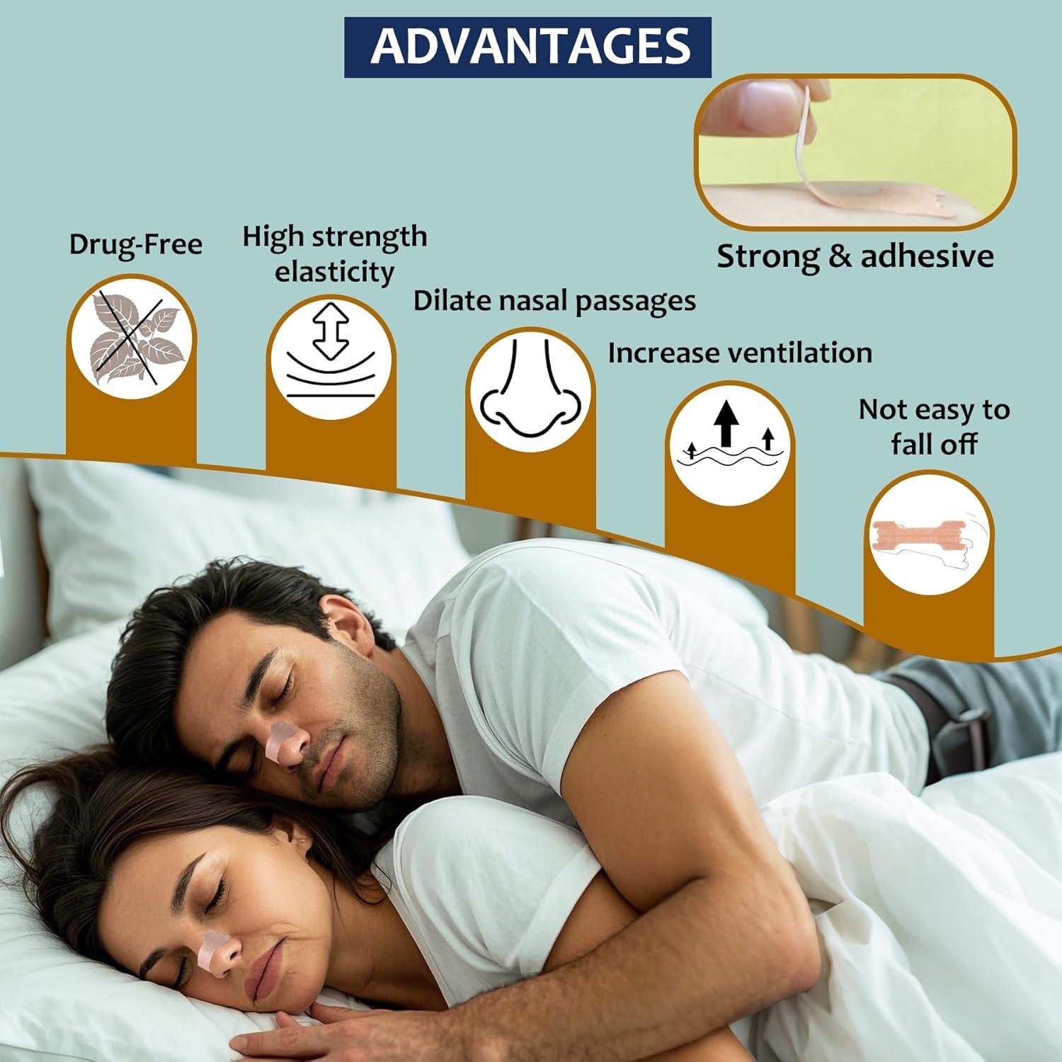 Tiras Nasales Anti Ronquidos Hantskop 50 Pcs Mejoran Sueño