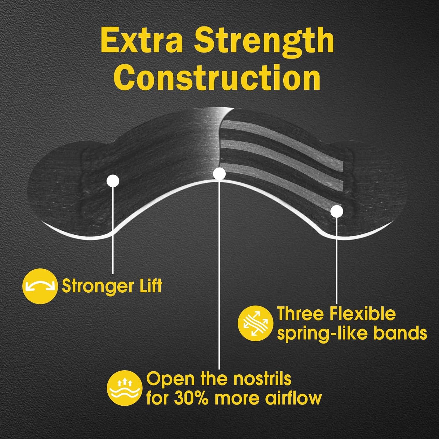 100 Tiras Nasales Extra Anchas VISRIE para Mejorar Respiración