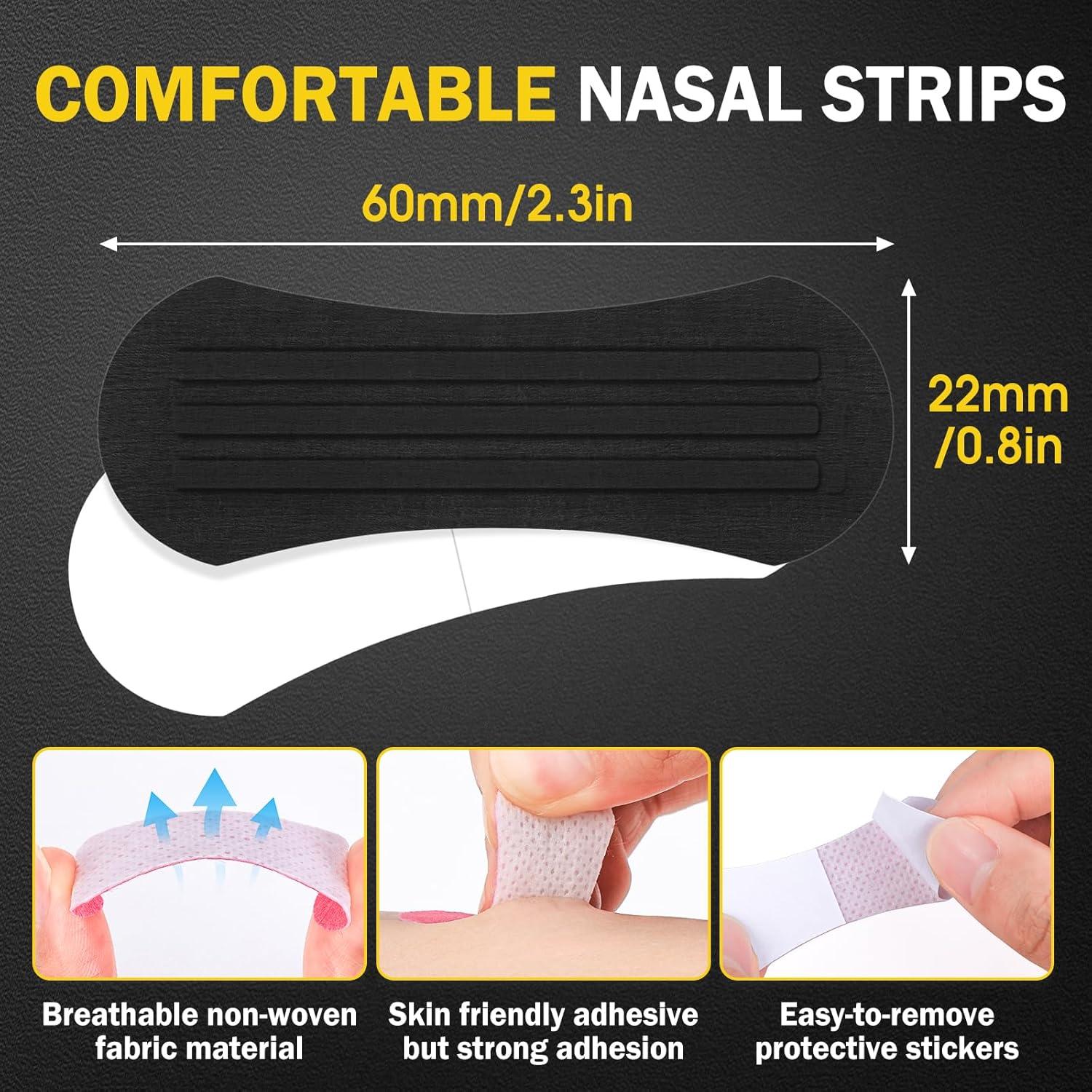100 Tiras Nasales Extra Anchas VISRIE para Mejorar Respiración