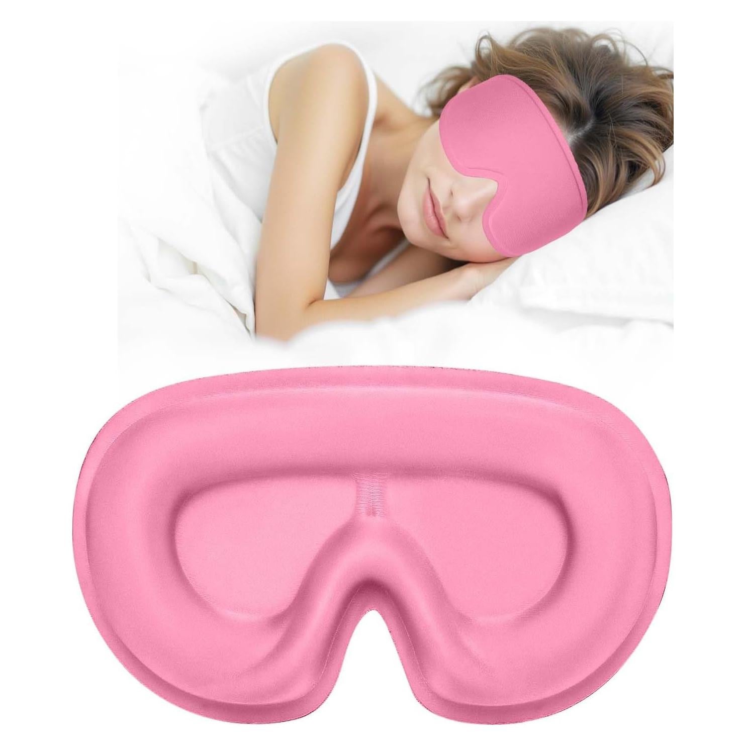 Máscara para dormir ergonómica Hochoek LP-Rosa Normal