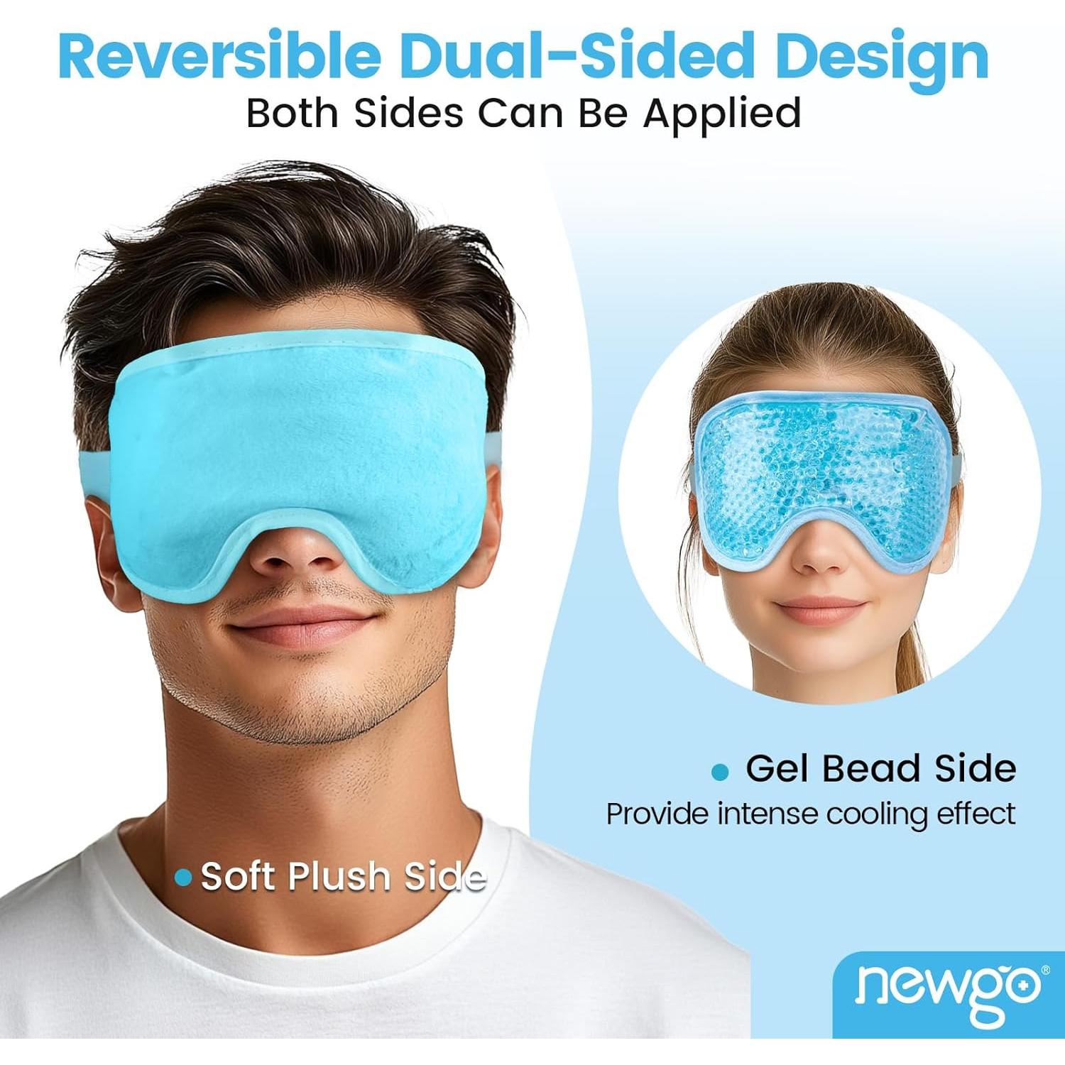 Máscara de Ojos Refrigerante NEWGO Azul - Alivio Ojos Hinchados