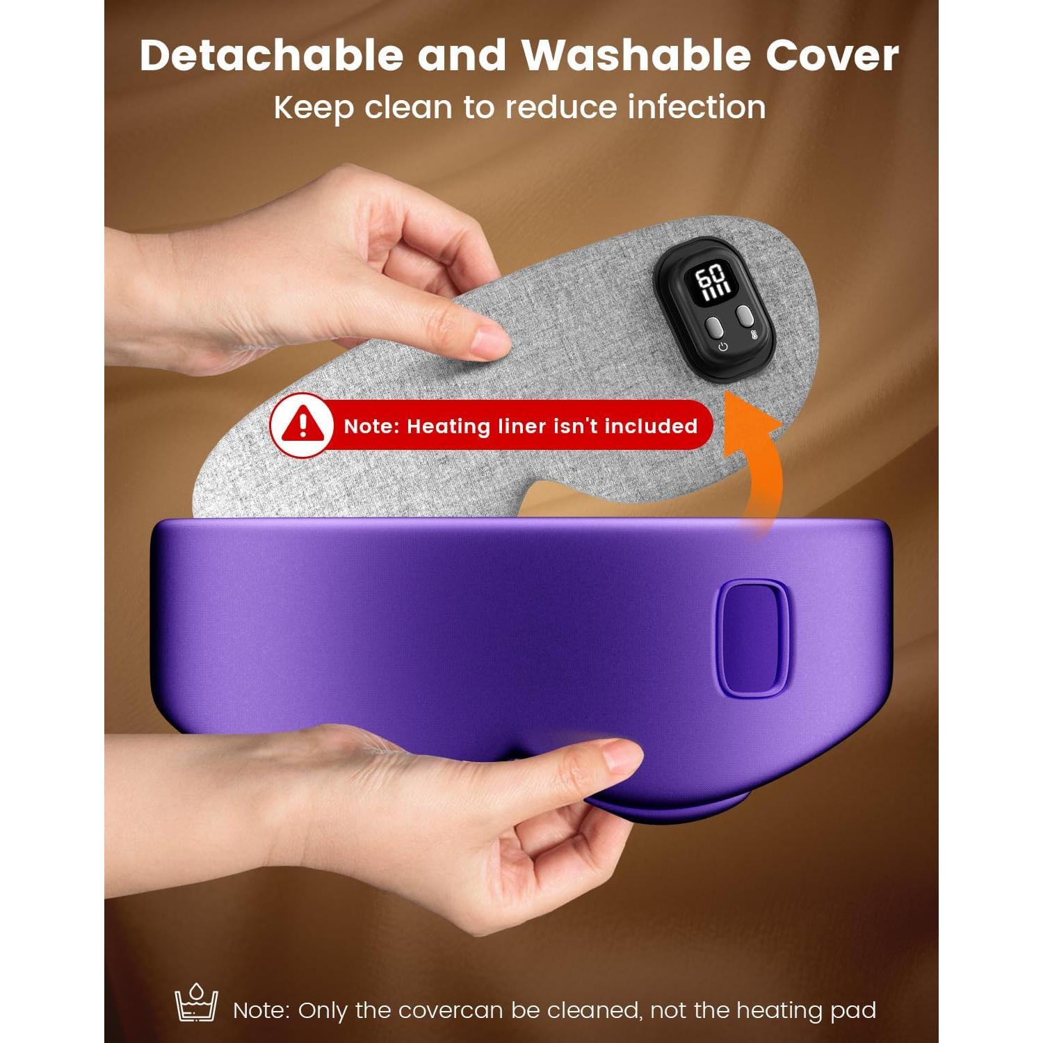 Máscara de Ojos Calentada Anydance Púrpura Reemplazable