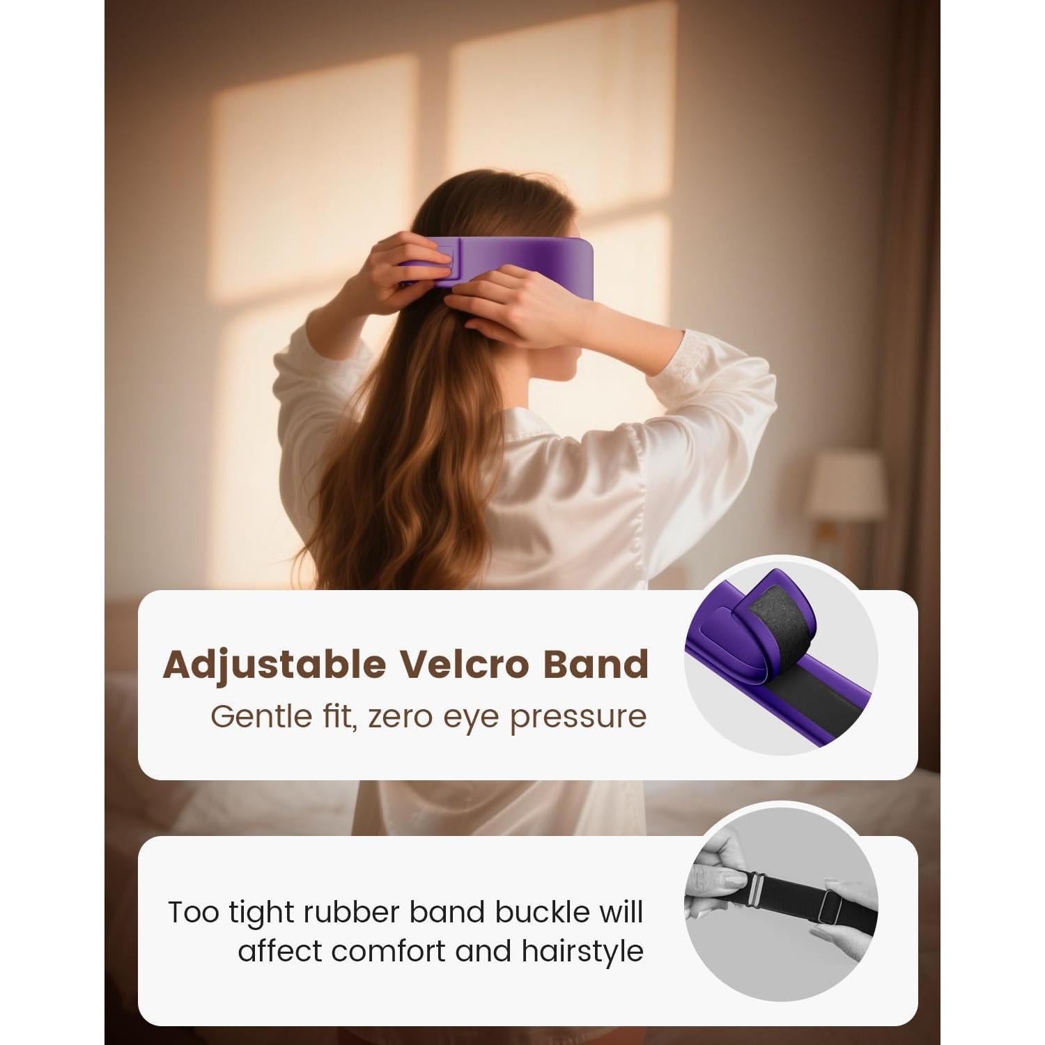 Máscara de Ojos Calentada Anydance Púrpura Reemplazable