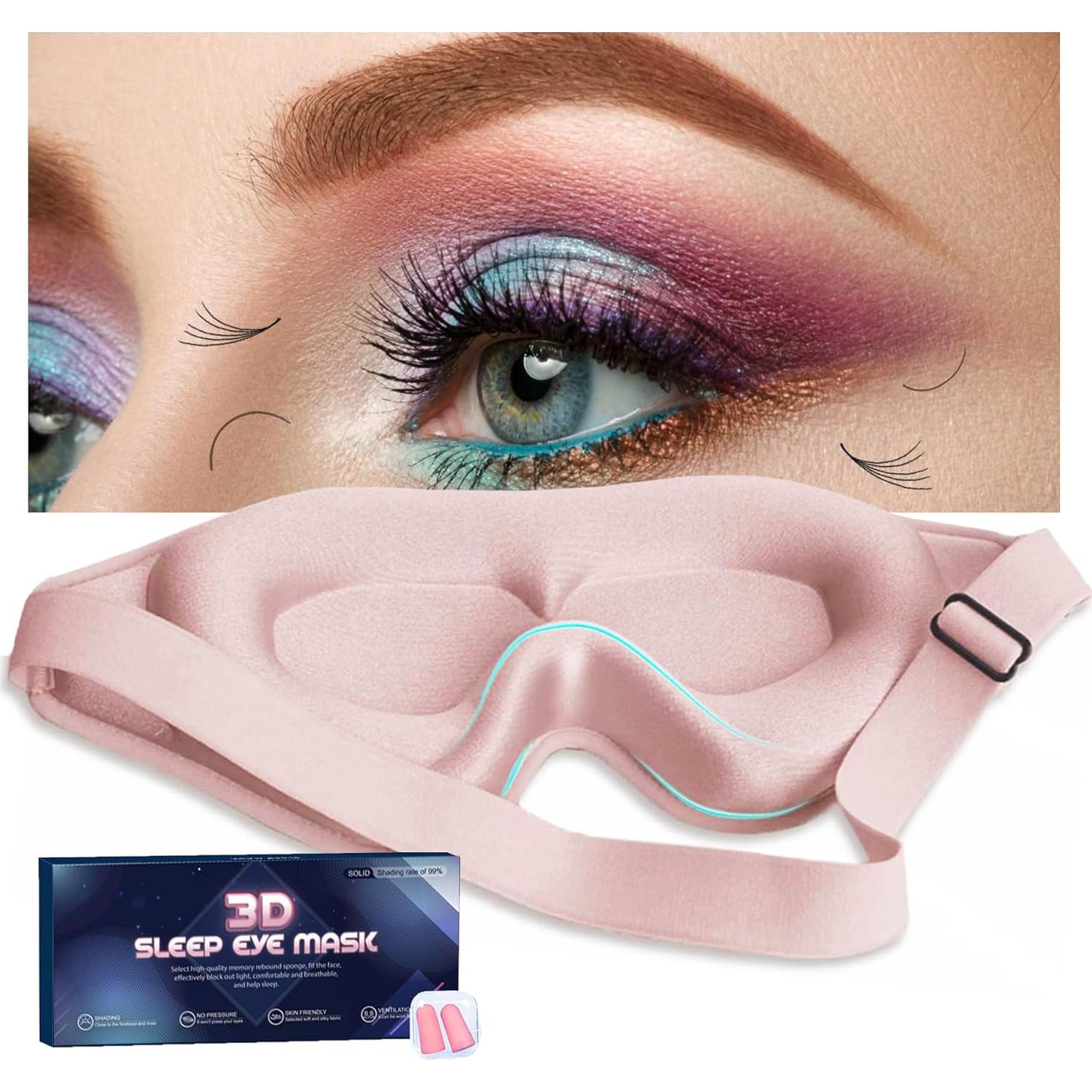 Máscara de Sueño 3D Gusonse para Extensiones de Pestañas