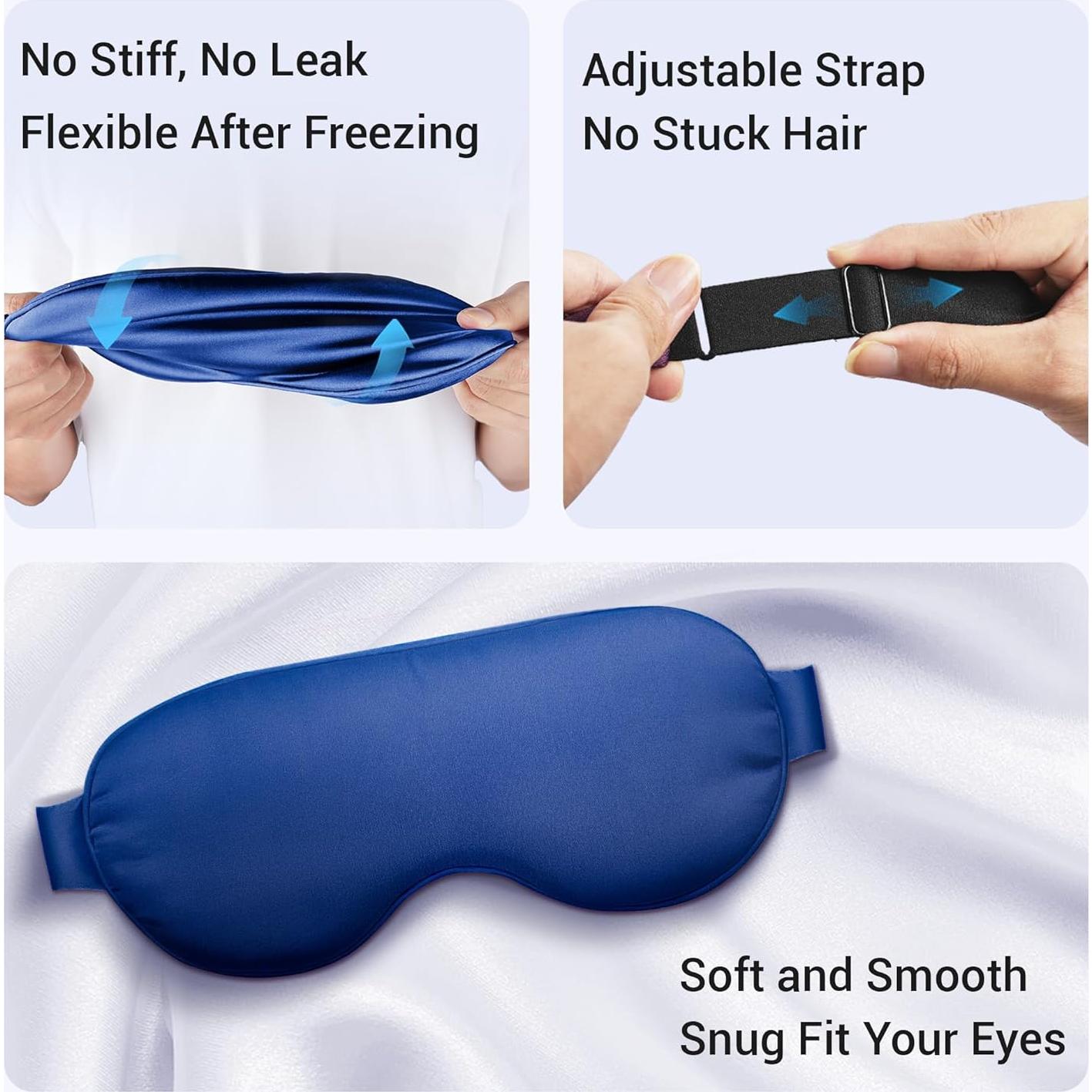 2PCS Máscara Fría para Ojos FACEMOON - Alivio de Ojeras y Migrañas