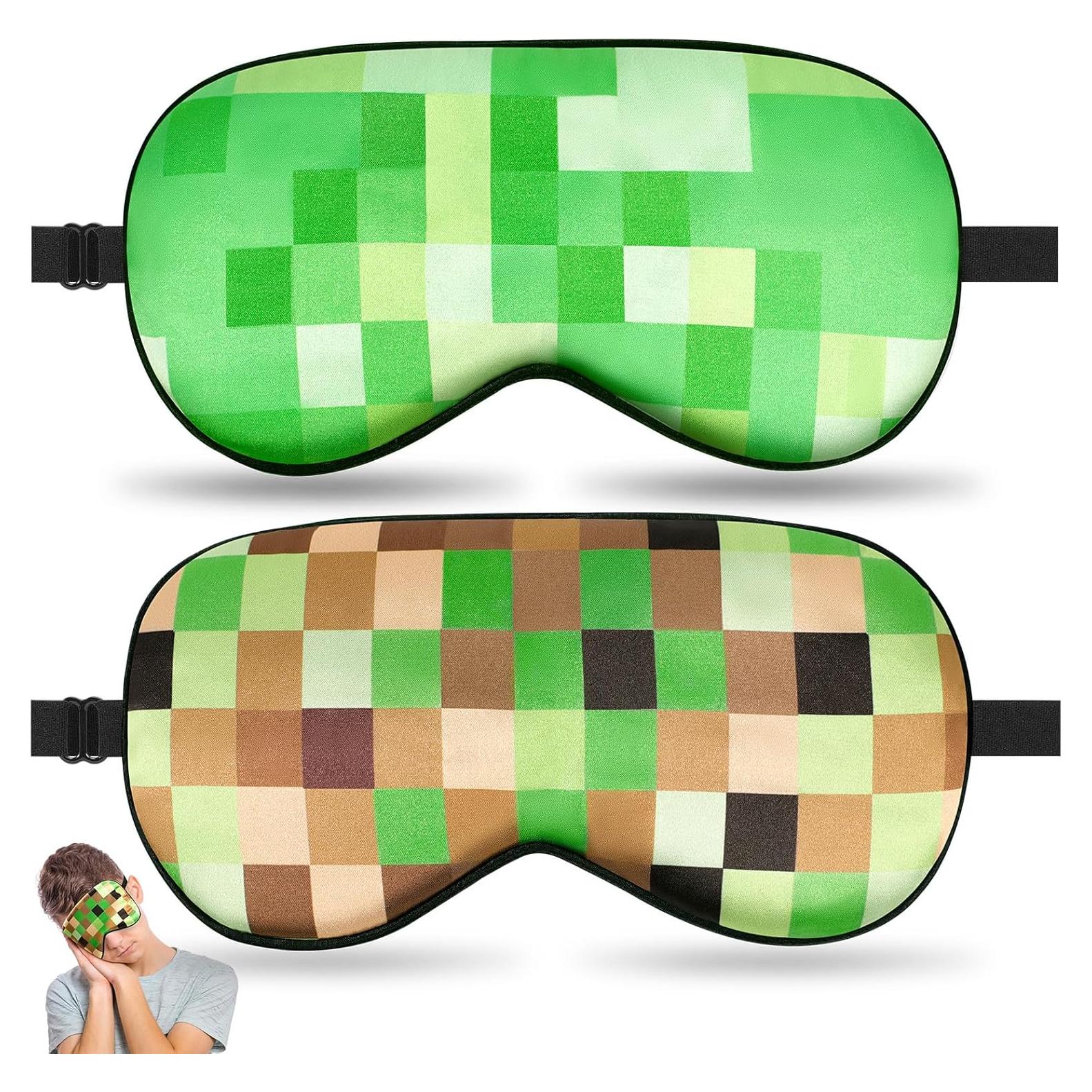 2 Máscaras de Sueño para Niños Aze-US, Seda Simulada, Ajustables