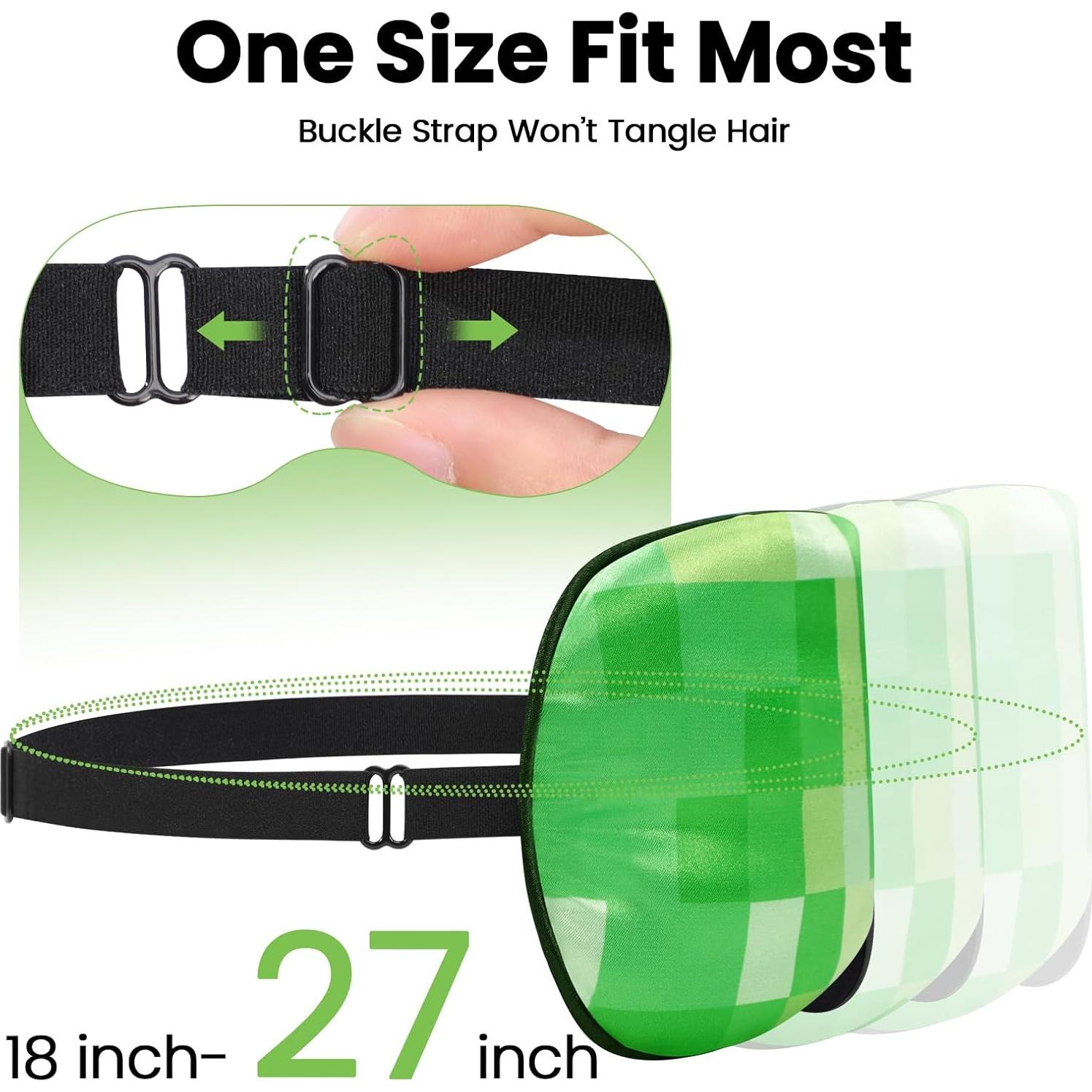 2 Máscaras de Sueño para Niños Aze-US, Seda Simulada, Ajustables