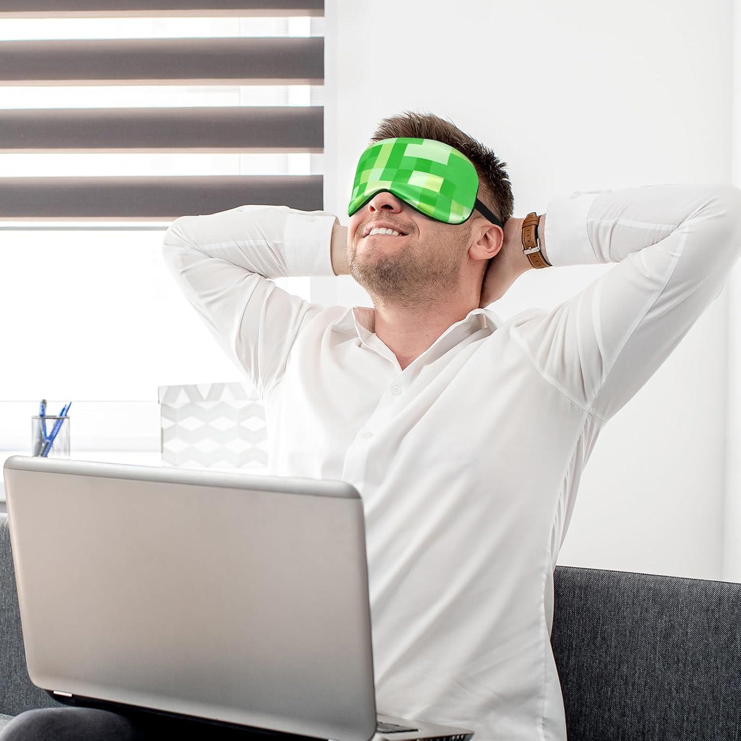 2 Máscaras de Sueño para Niños Aze-US, Seda Simulada, Ajustables