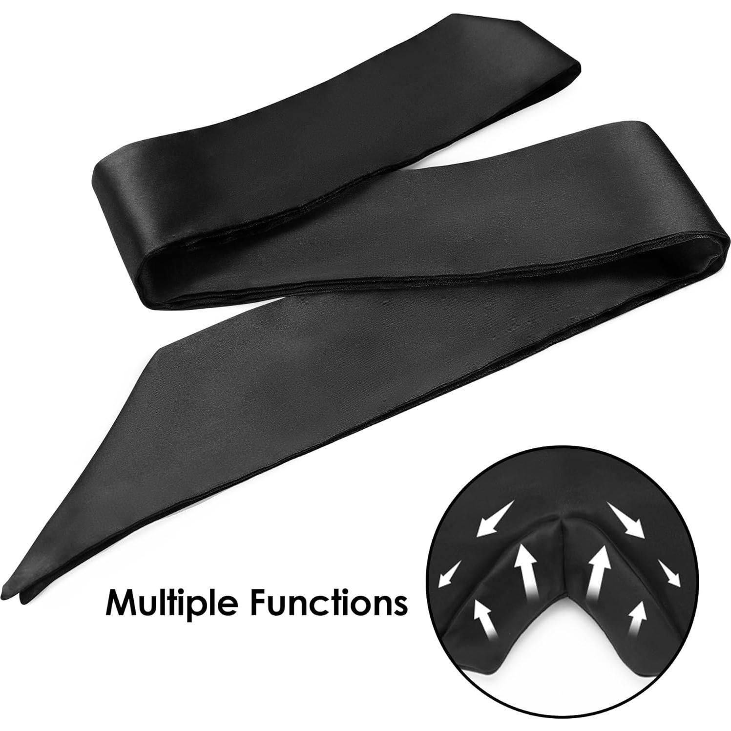 Máscara de Sueño de Satén FRESHME Ajustable para Bloquear Luz