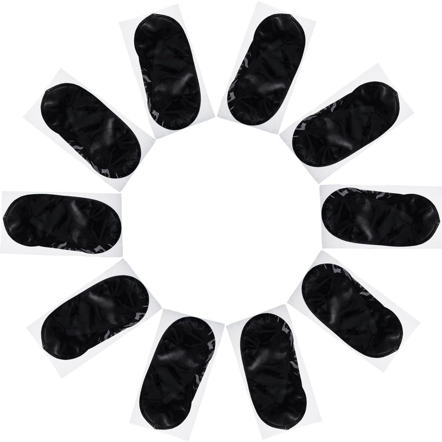 Mudder Máscara de Ojos para Dormir con Almohadilla Nasal - Paquete de 10