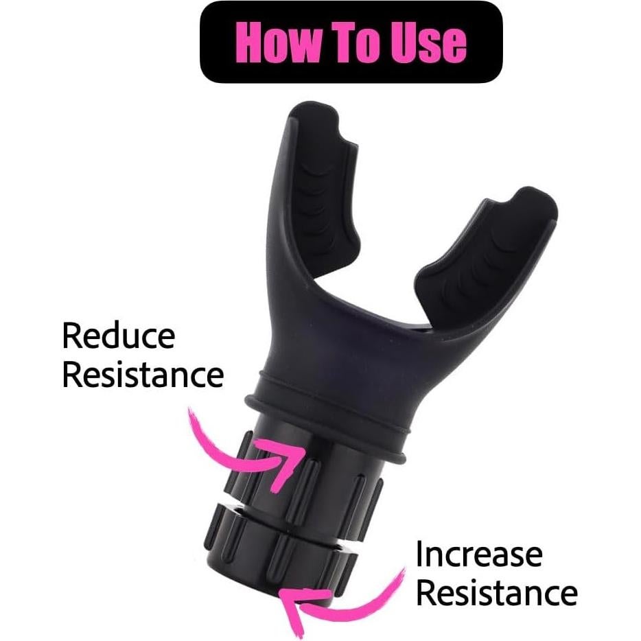 Entrenador de Respiración HanJing HJBT2401 Ajustable - Negro