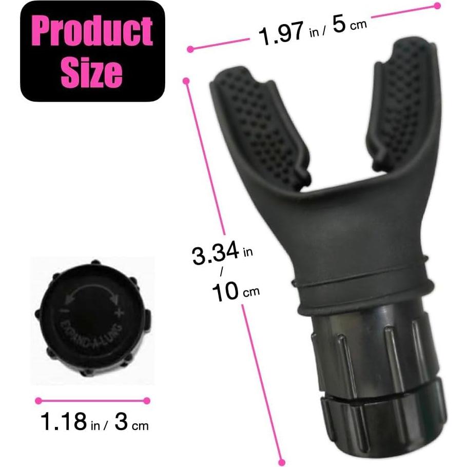 Entrenador de Respiración HanJing HJBT2401 Ajustable - Negro