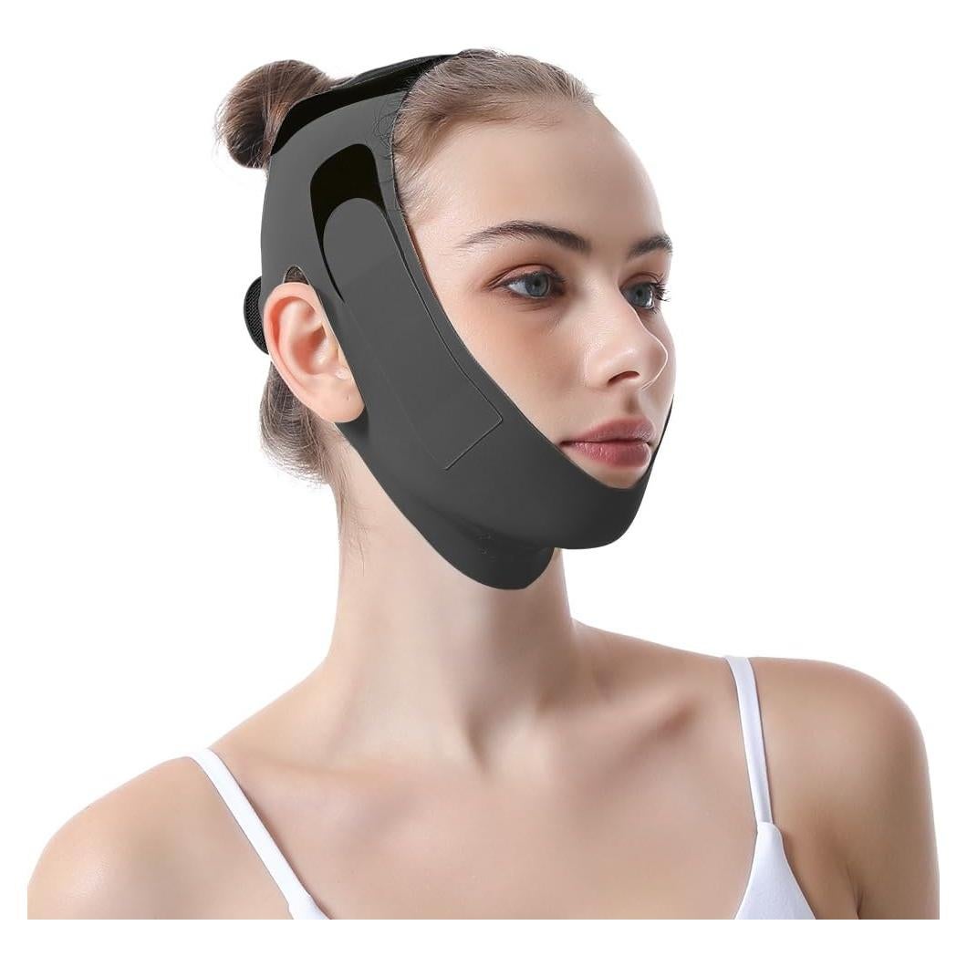 Correa de Barbilla Multifuncional para Dormir - Reductor de Ronquidos