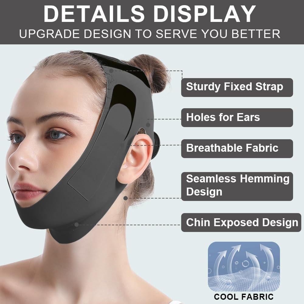 Correa de Barbilla Multifuncional para Dormir - Reductor de Ronquidos