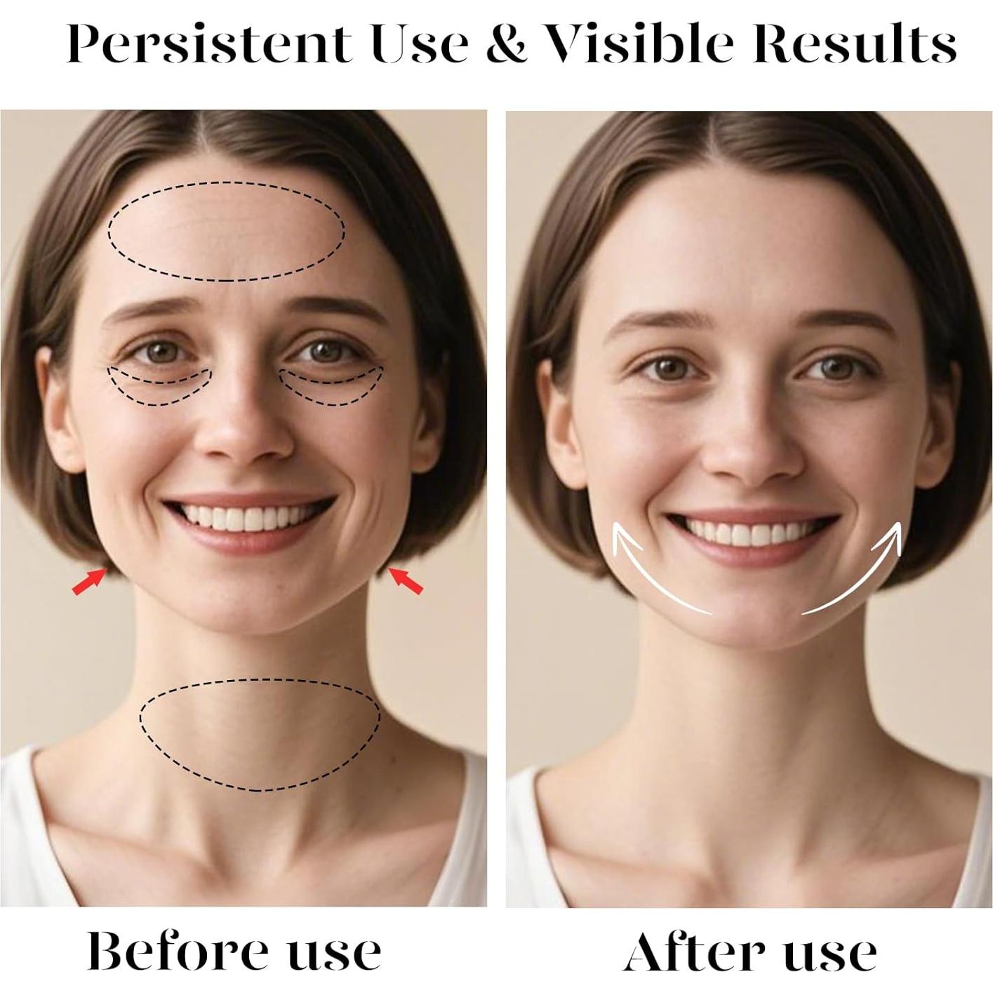 Masajeador Facial Multifuncional GUGUG 7 Colores Calor Vibración