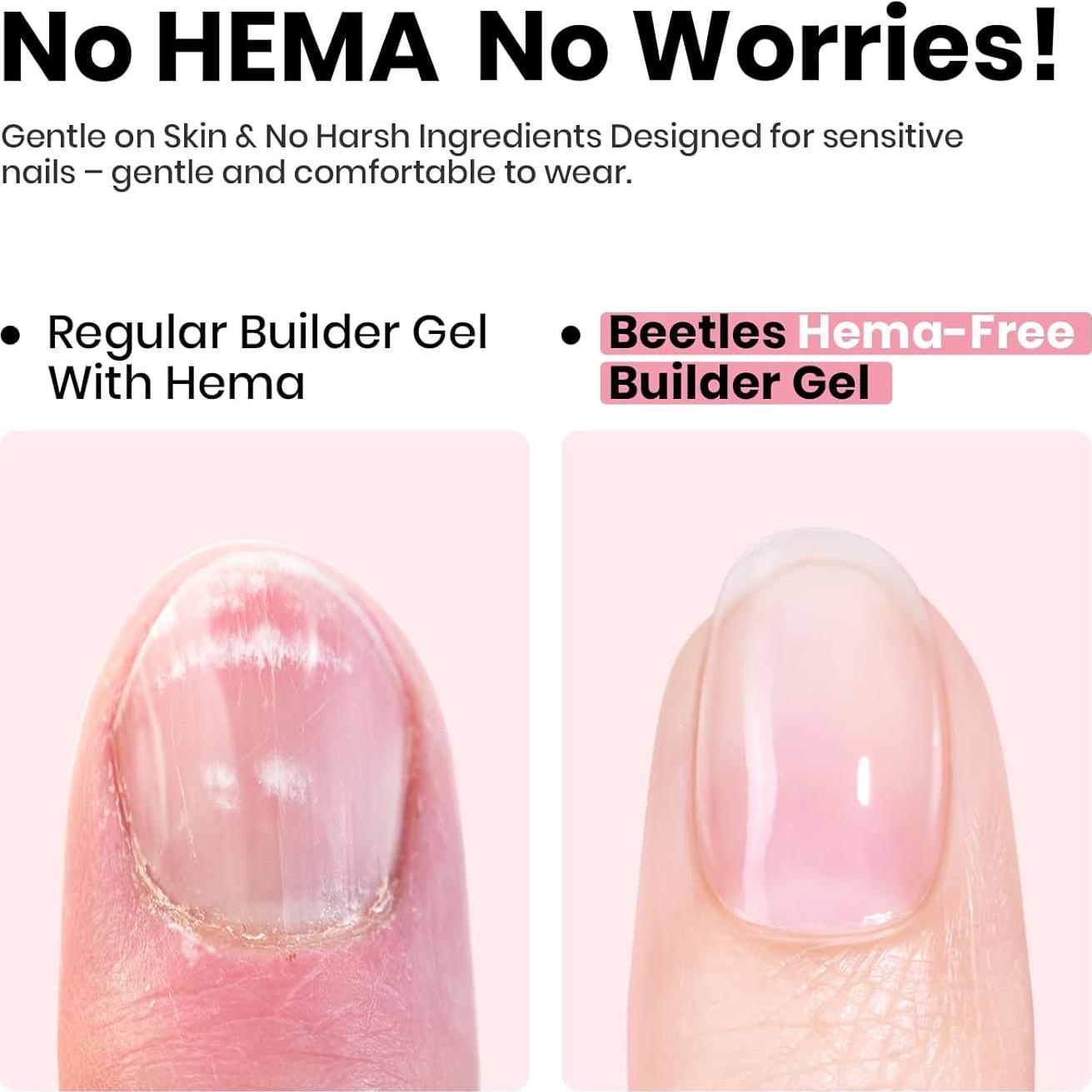 Gel Constructor Beetles 7-en-1 Libre de HEMA 14.5 ml para Uñas