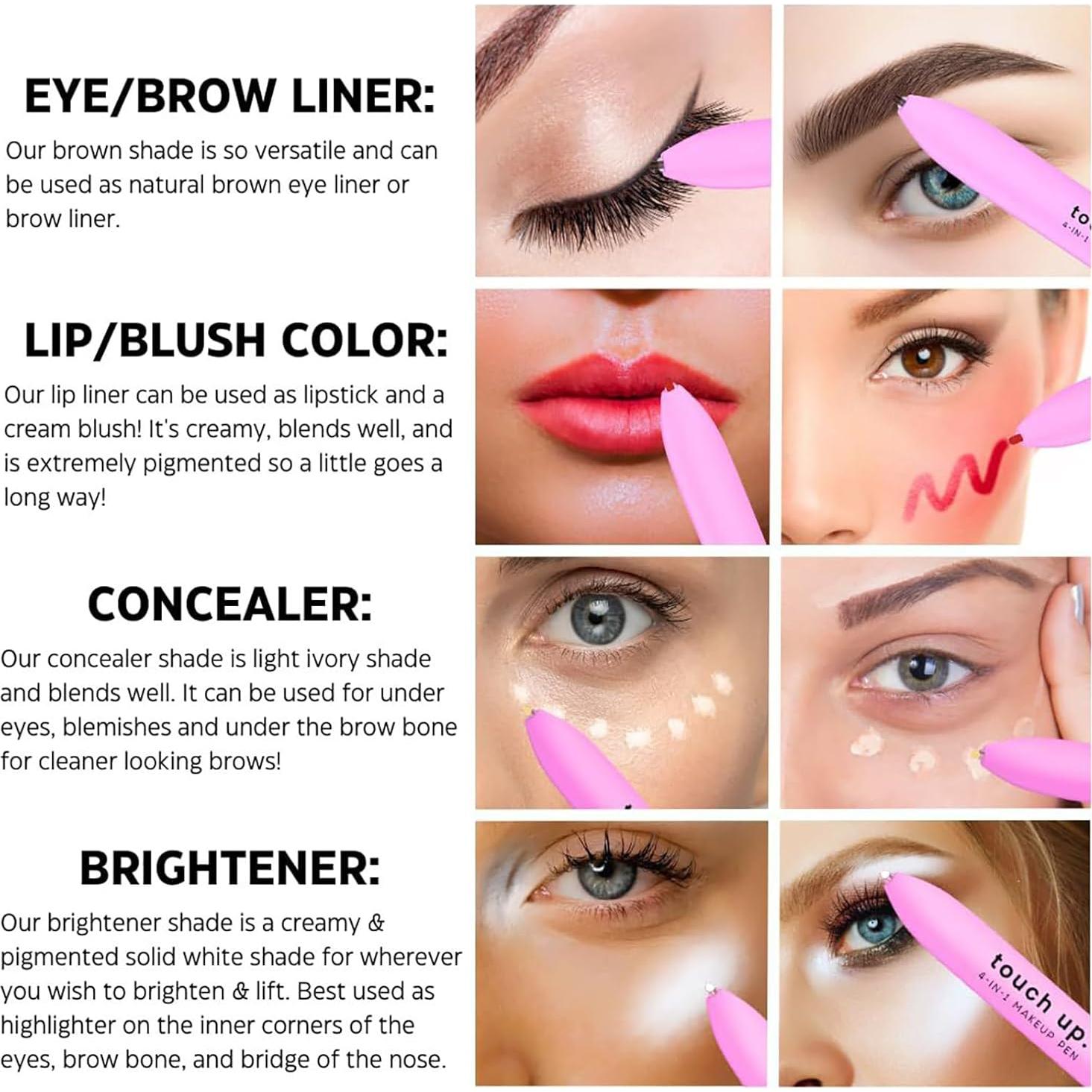 Lápiz de Maquillaje 4-en-1 Dynaeuty Impermeable Champán