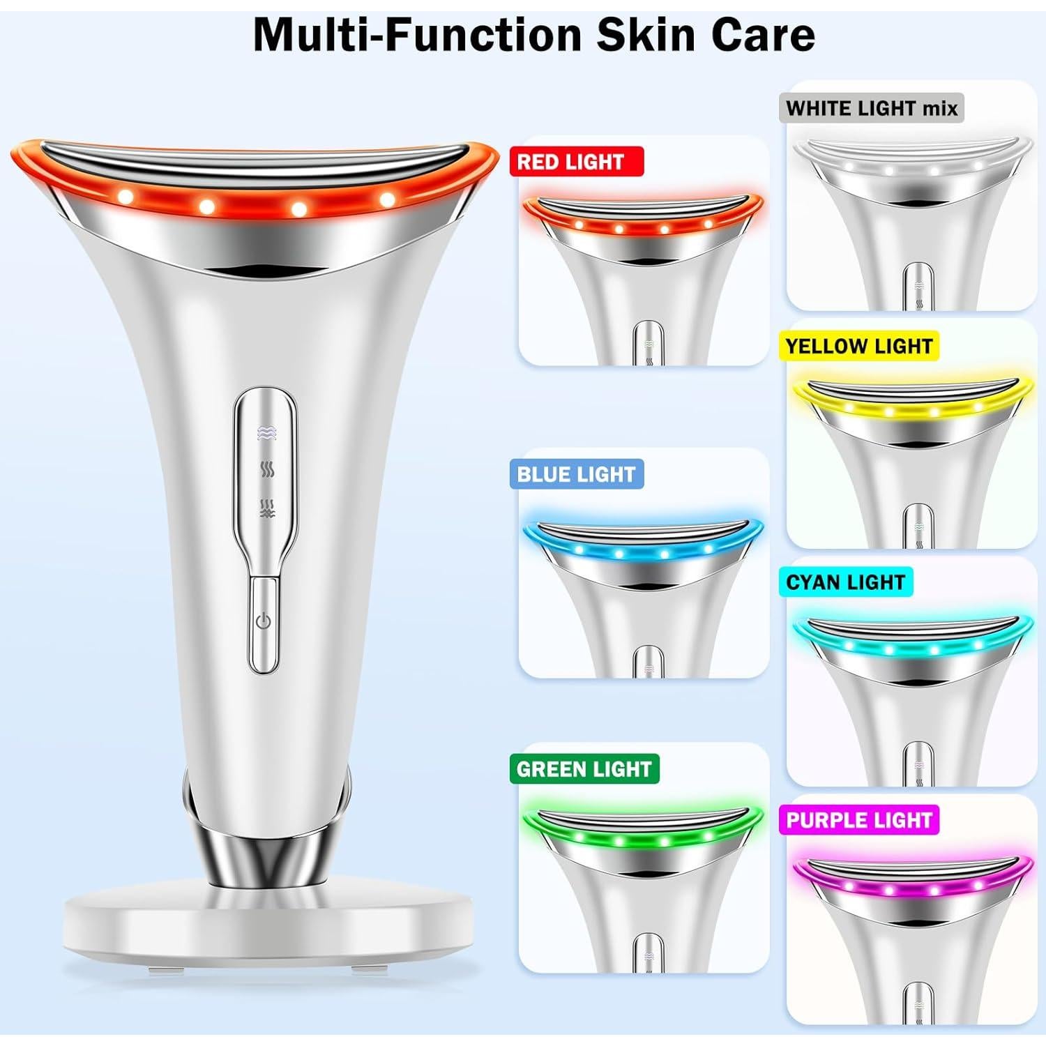 Cuidado Facial y del Cuello 7-en-1 SSGP Multifuncional Blanco