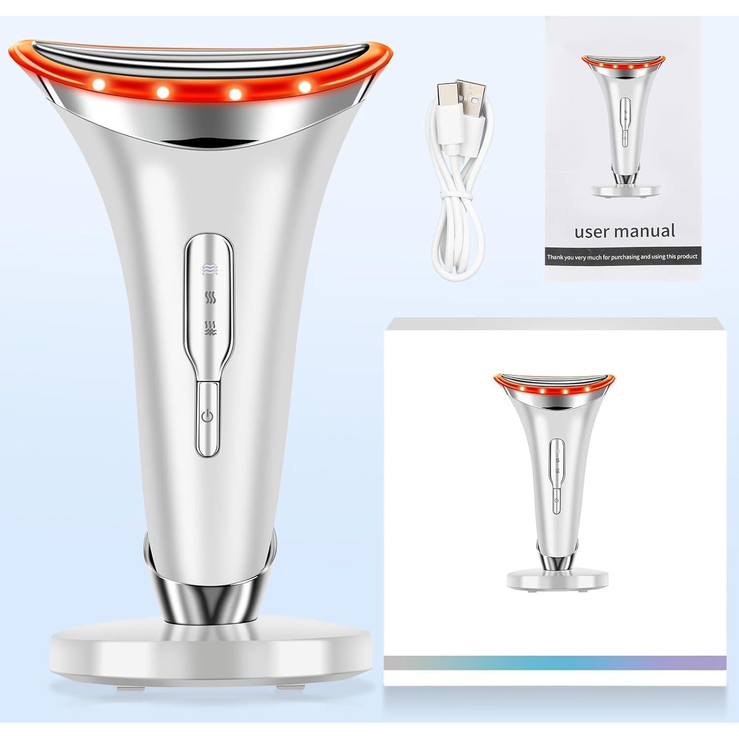 Cuidado Facial y del Cuello 7-en-1 SSGP Multifuncional Blanco