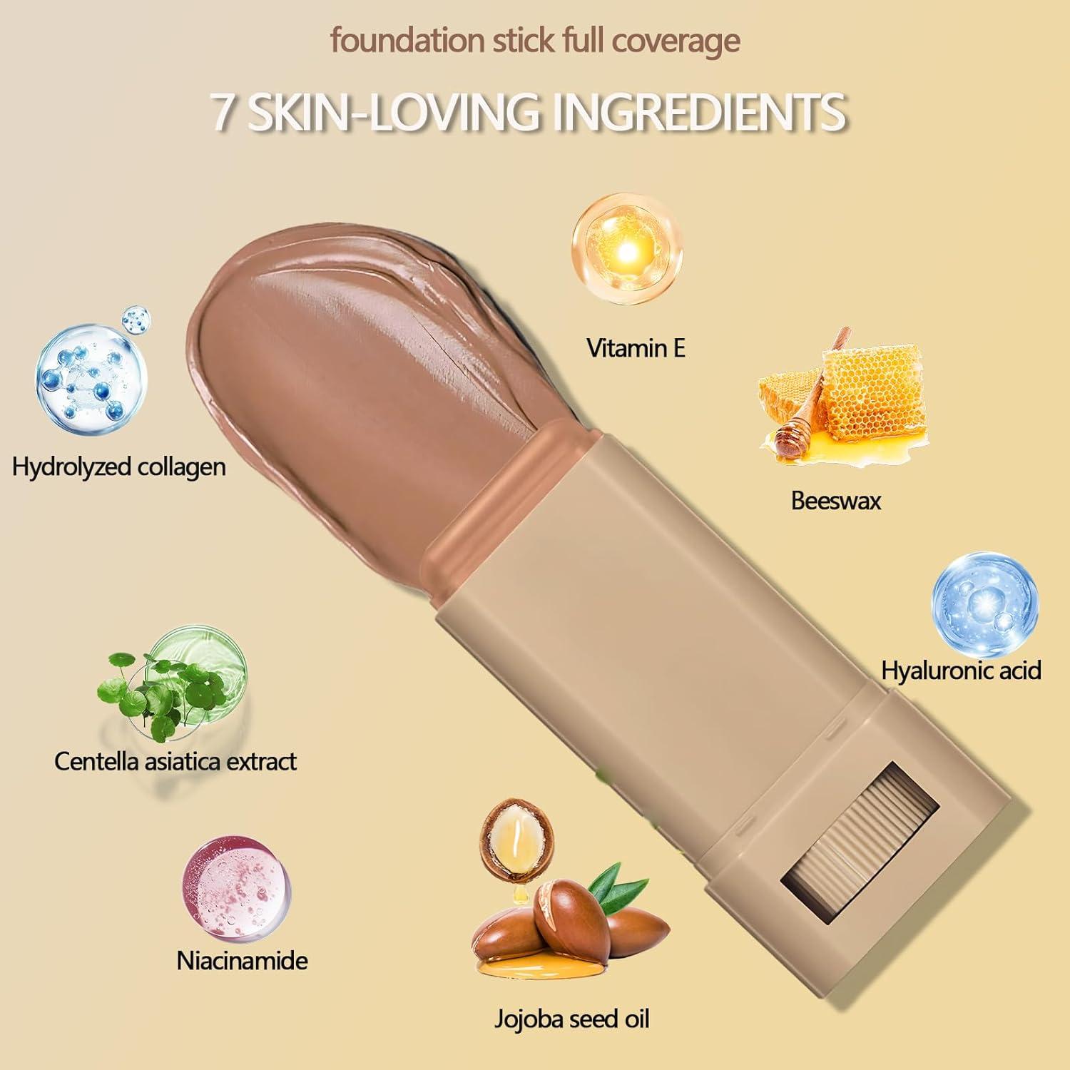 Stick de Tinte Hidratante Flanoid 50g - Cobertura Media a Completa