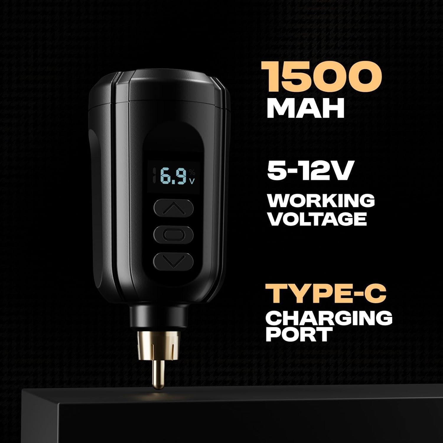 Kit de Tatuaje Inalámbrico RHEIN con 1 Batería y 20 Agujas