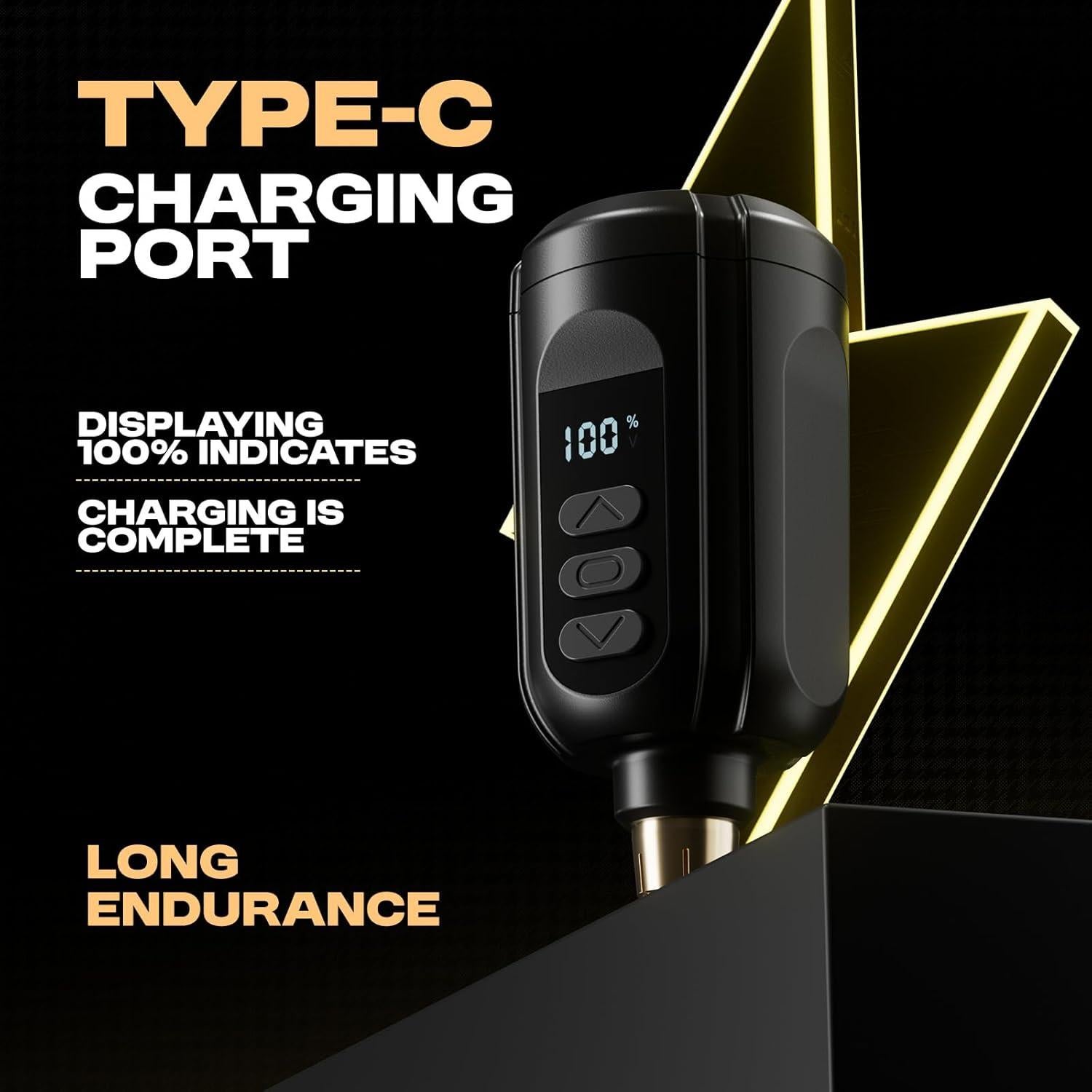 Kit de Tatuaje Inalámbrico RHEIN con 1 Batería y 20 Agujas