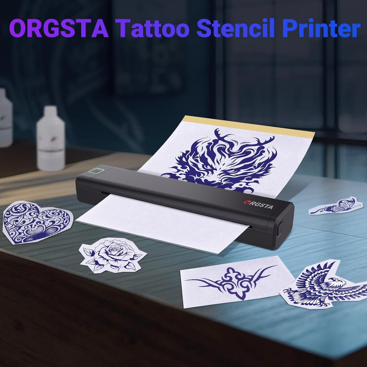 Impresora de Plantillas de Tatuaje Inalámbrica ORGSTA S008