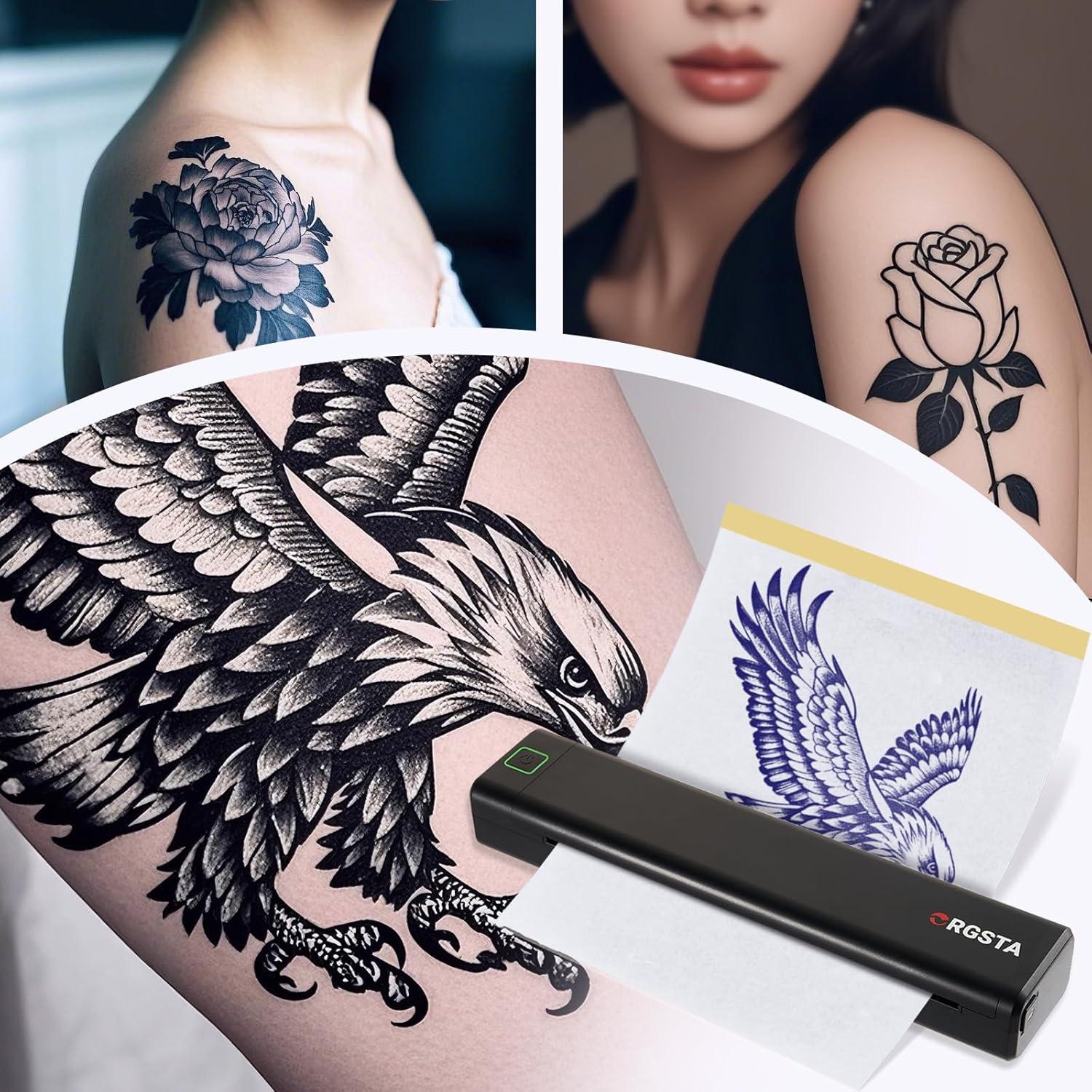 Impresora de Plantillas de Tatuaje Inalámbrica ORGSTA S008