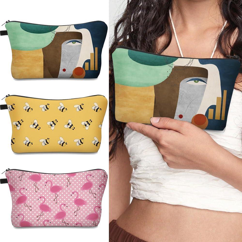 Bolsa de Maquillaje Multifuncional Deanfun 3 Piezas 3D