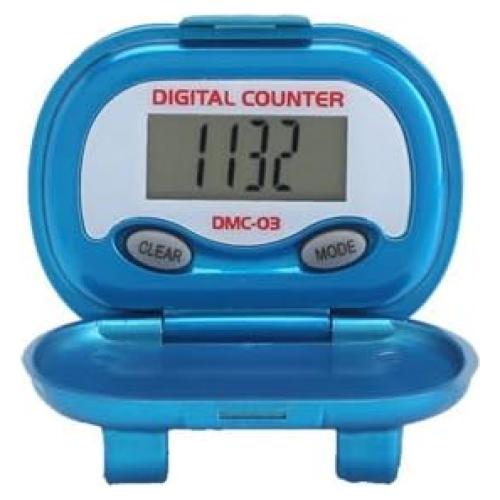 Podómetro Multifuncional HRM DMC-03 Azul - Precisión 92-94%