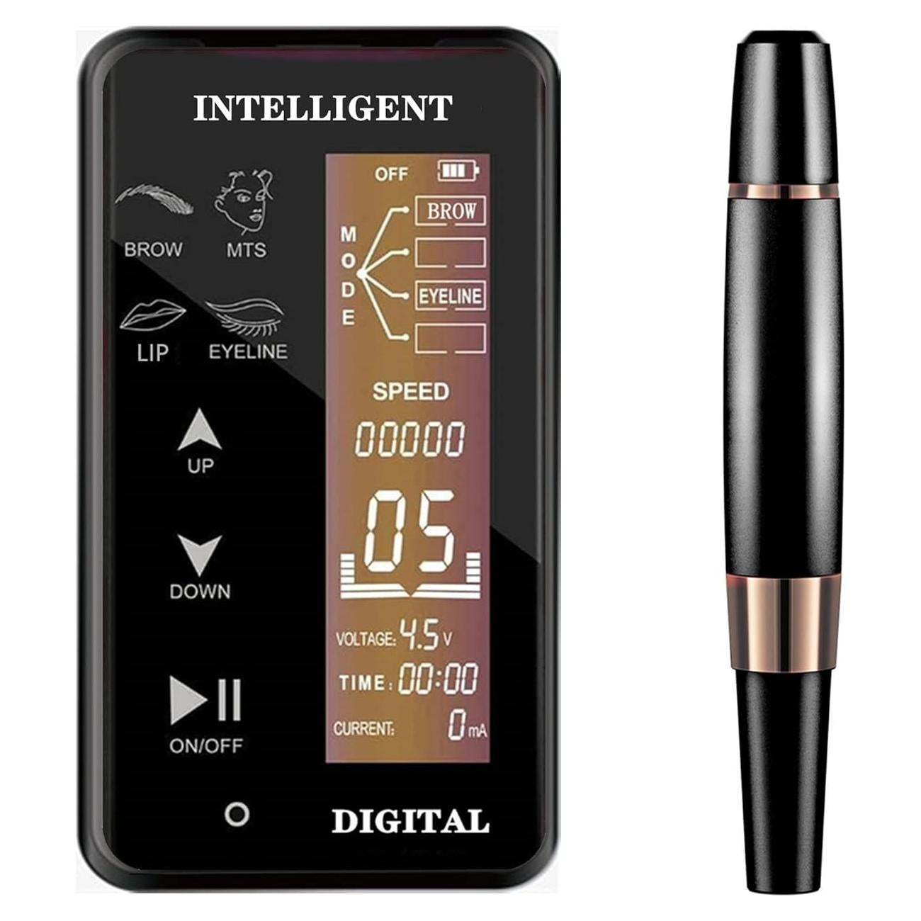 Máquina de Maquillaje Permanente FCSTJK 10pcs 1RL Pantalla LCD