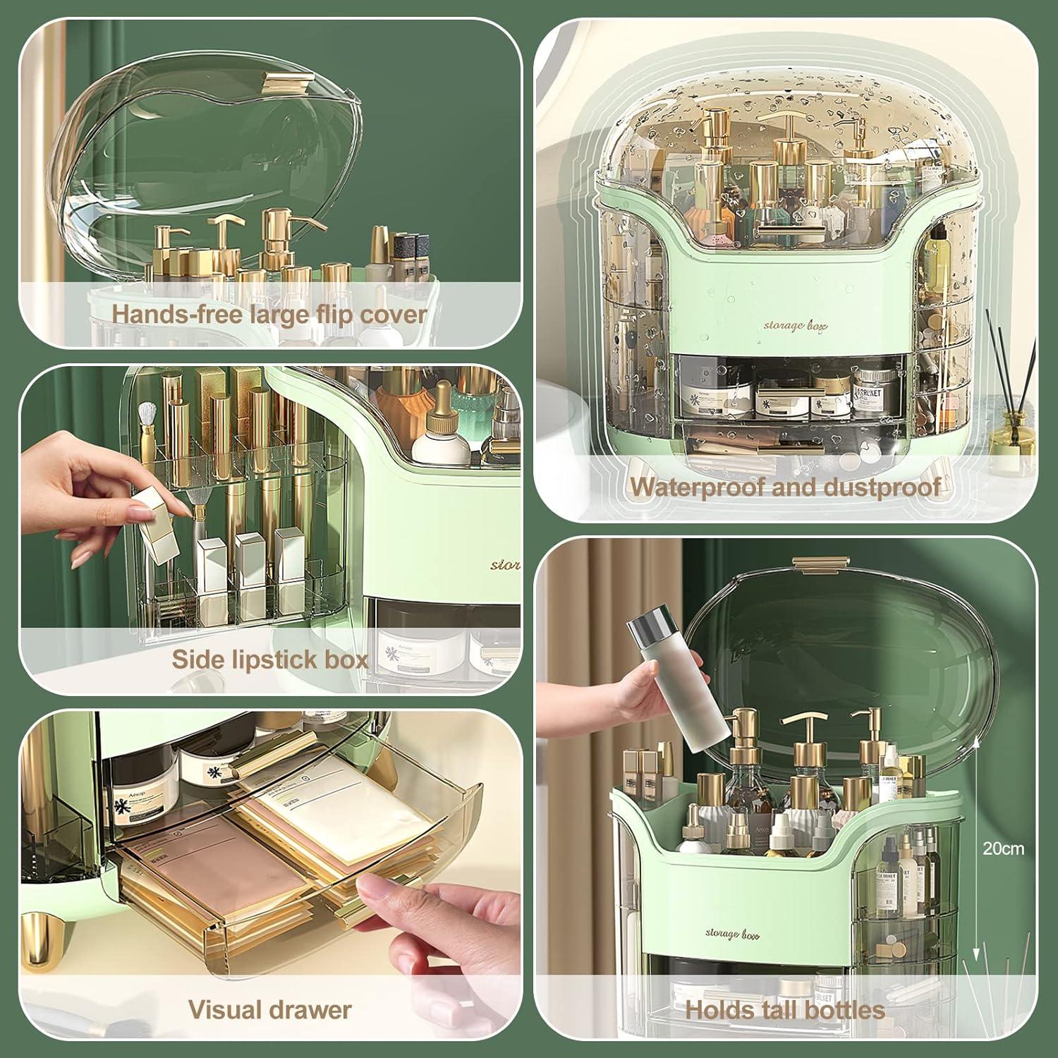 Organizador de Maquillaje Ergocar Verde 30x20x34cm Portátil