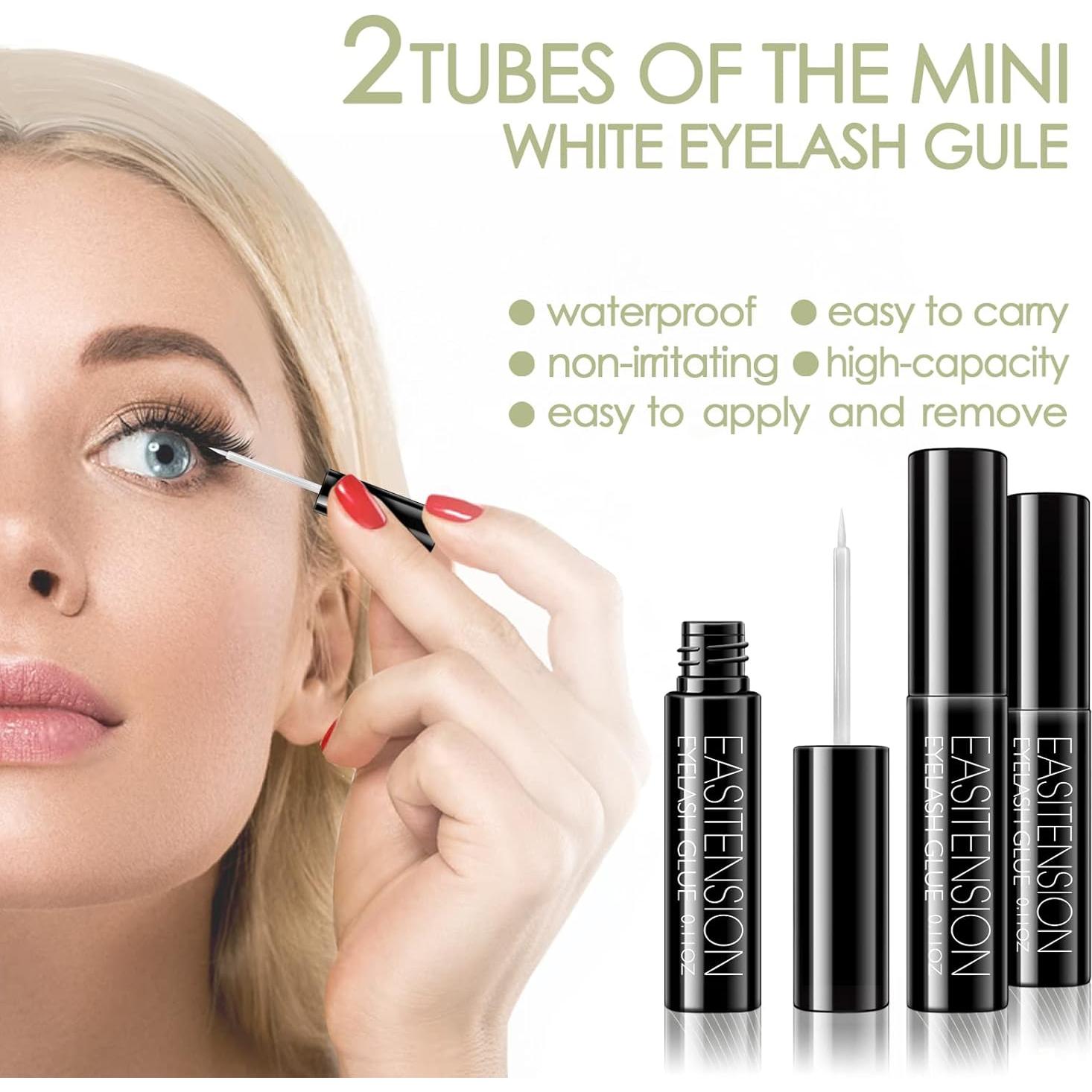 Extensión de Pestañas Naturales KAIFENG 12mm 14mm Kit DIY